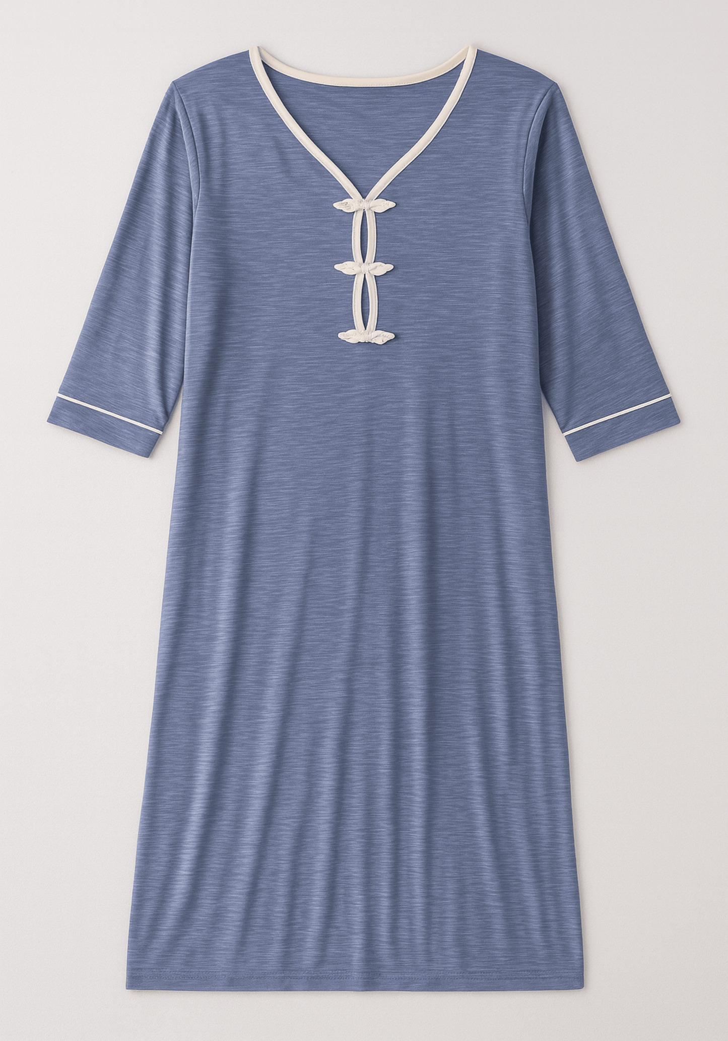 2 Piece Long Robe And Short Nighty Set