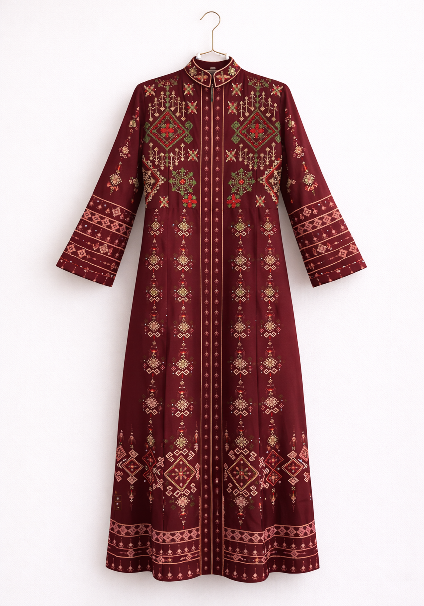 Long Sleeve Long Night Gown And Long Robe