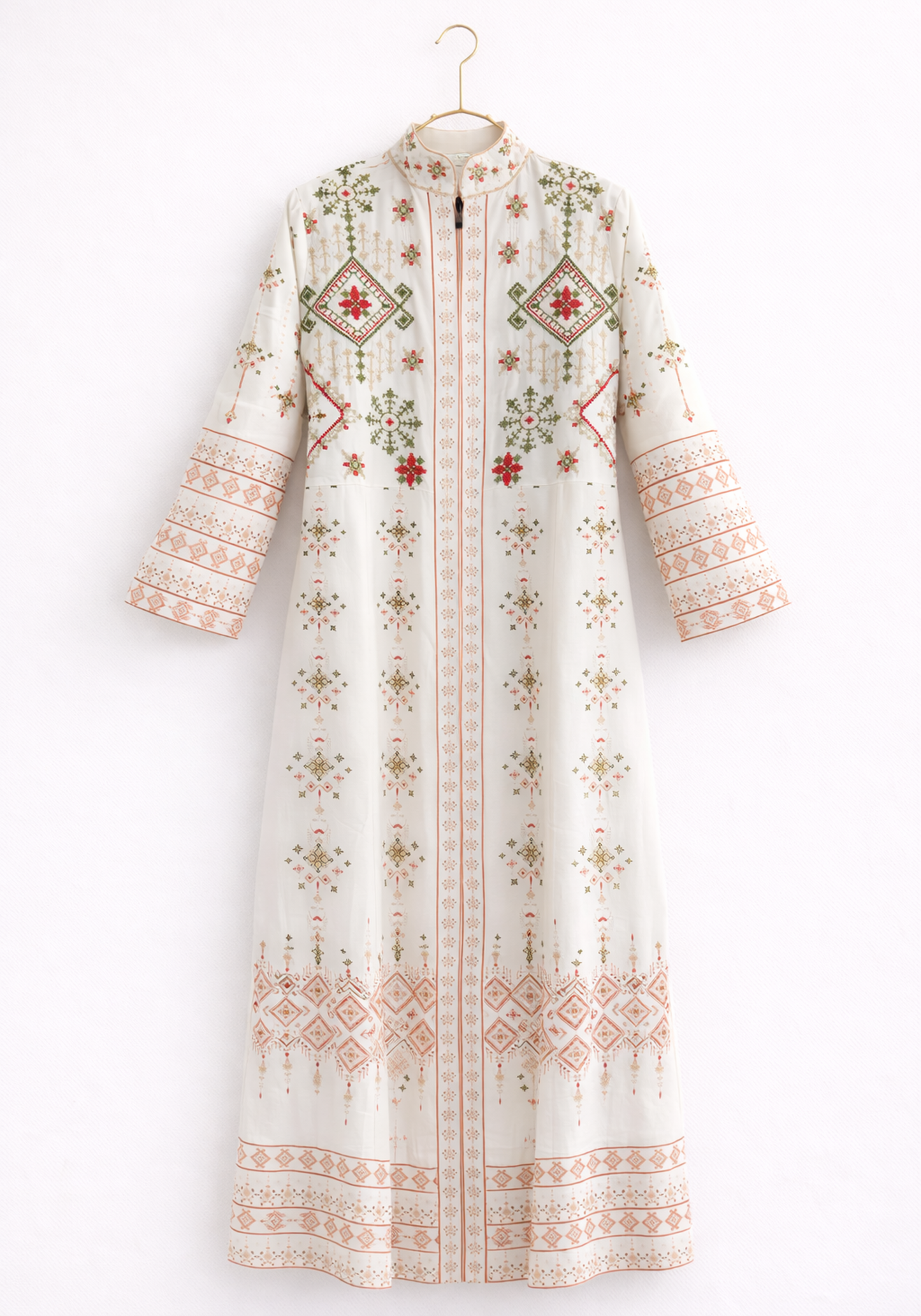 Long Sleeve Long Night Gown And Long Robe