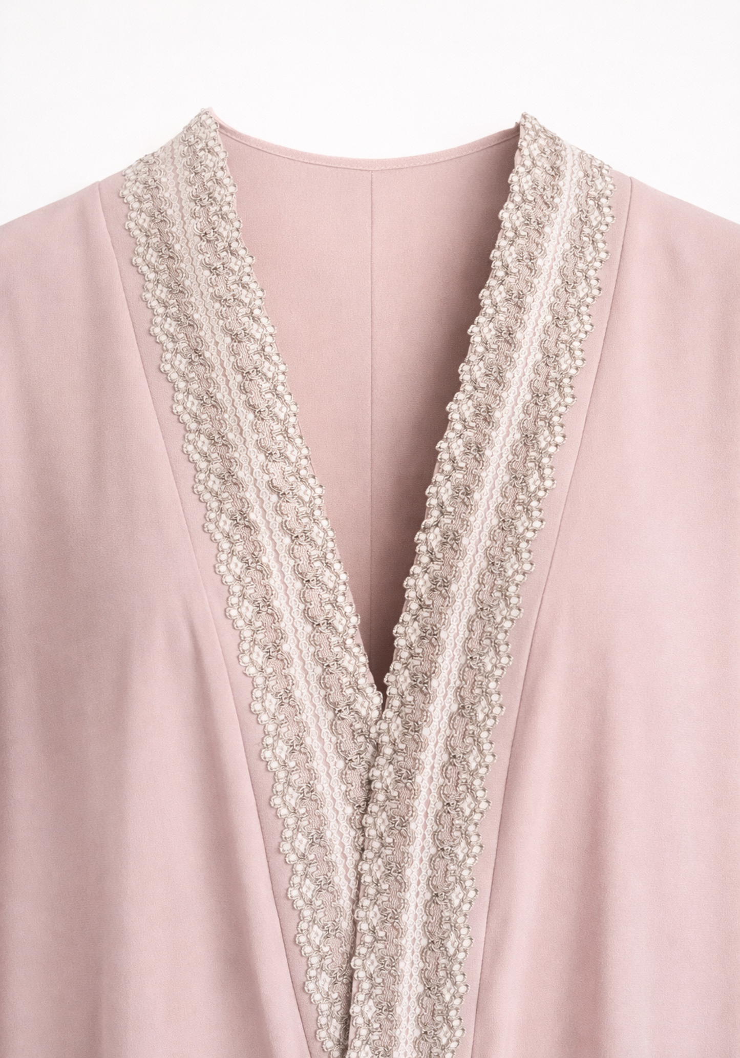 Crepe Long Sleeves Long Robe