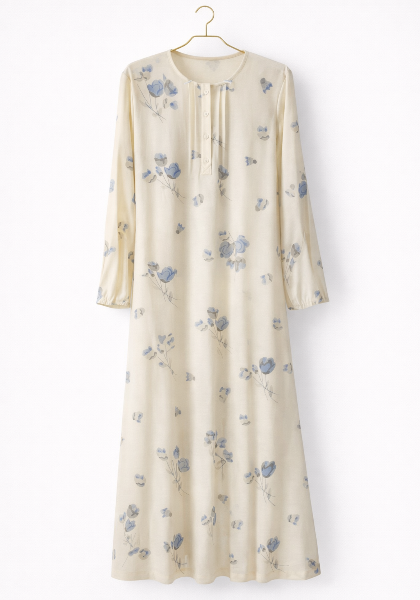 Interlock Long Sleeves Long Gown