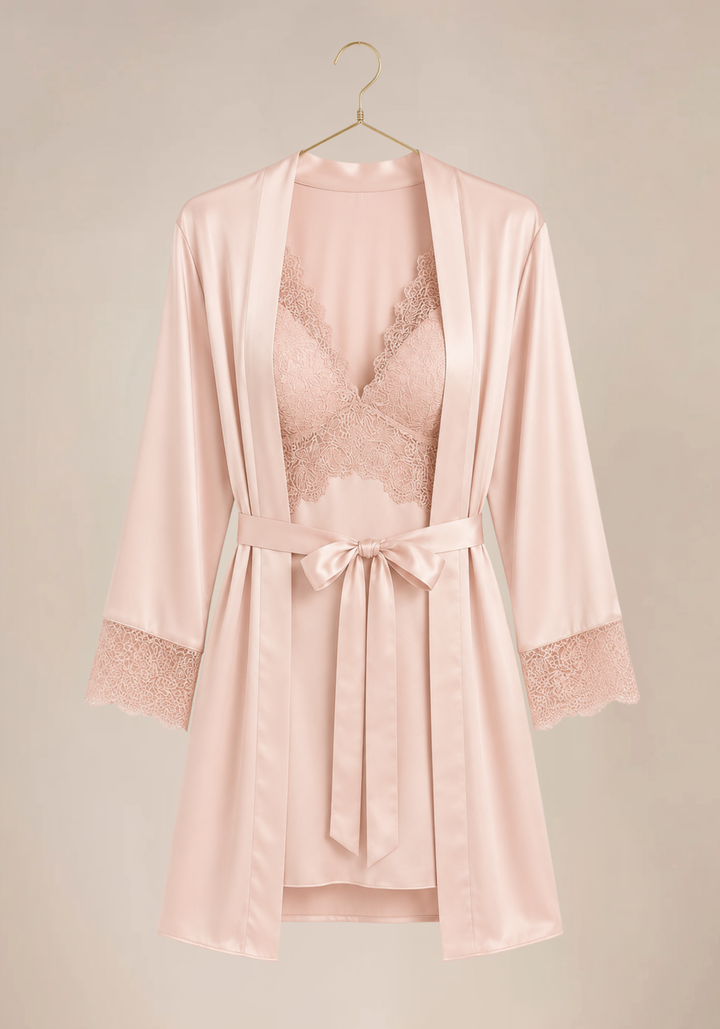 Bridal 6 Piece Satin Set