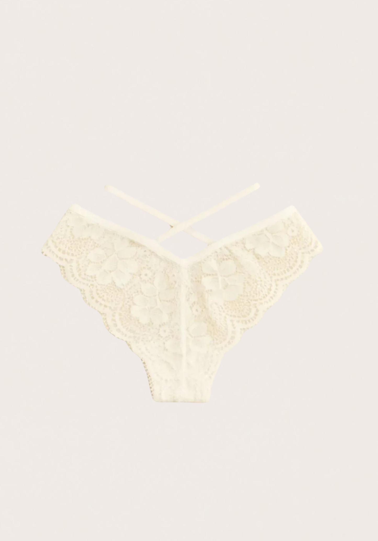 Front Back X-Strap V-Lace Panties