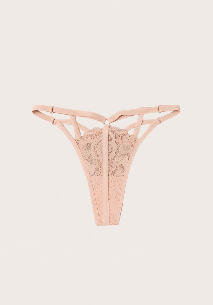 Straps G-String With Lace Detail Panties