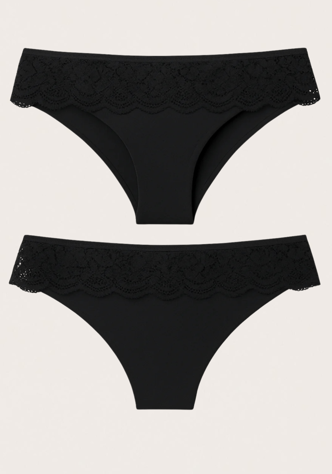 Laser Cut With Lace Detail Panties