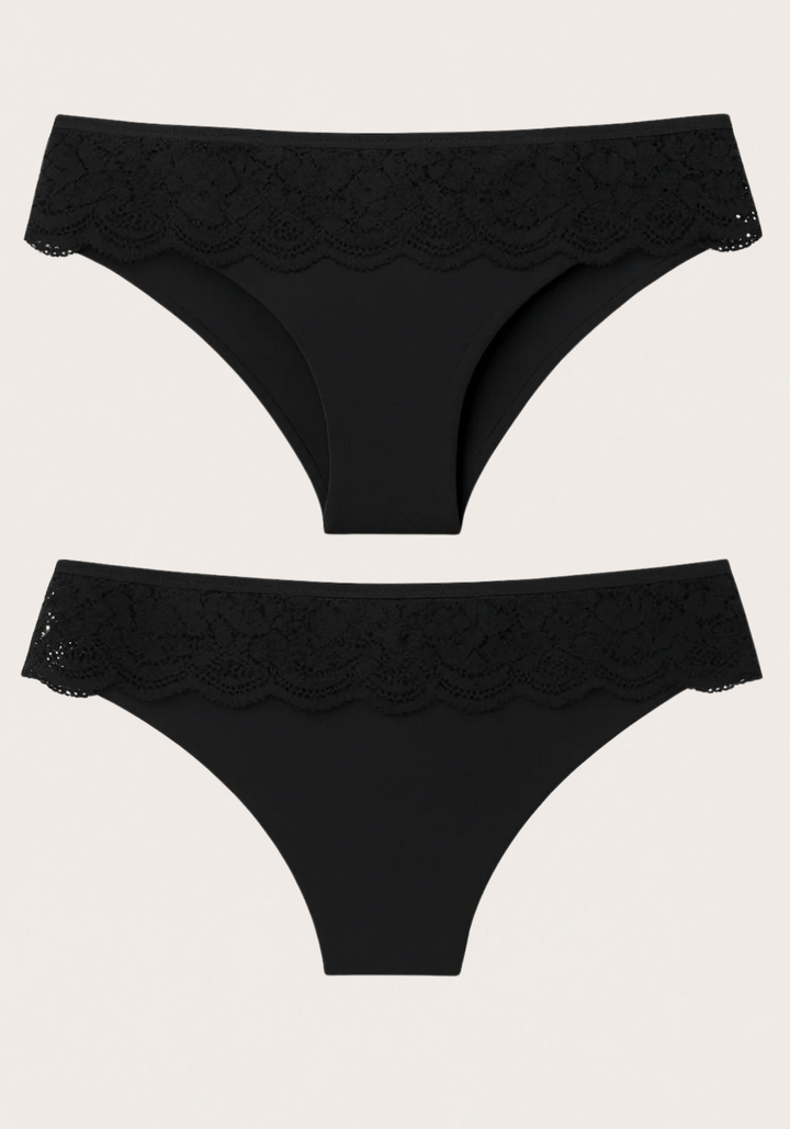 Laser Cut With Lace Detail Panties