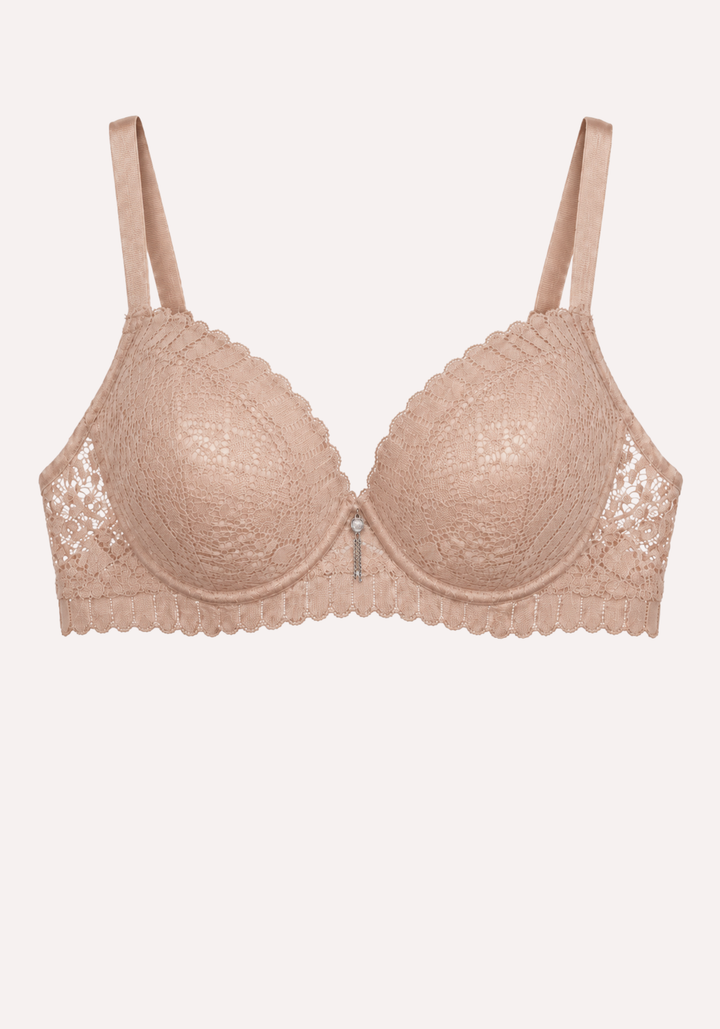 Filled Geometric Lace Bra