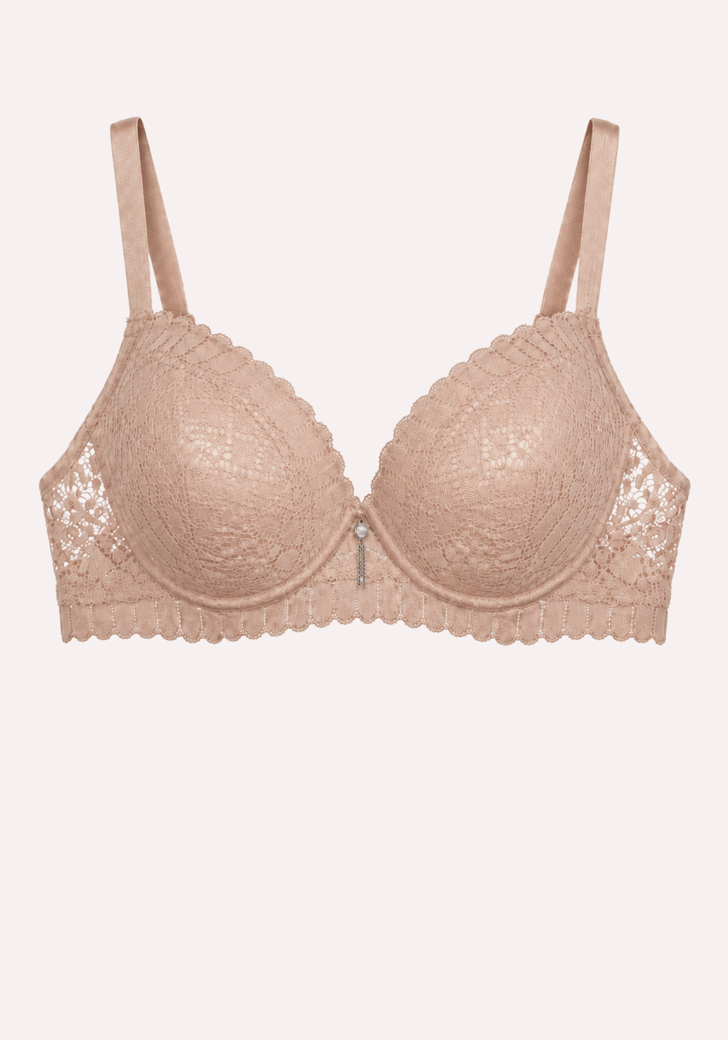 Filled Geometric Lace Bra