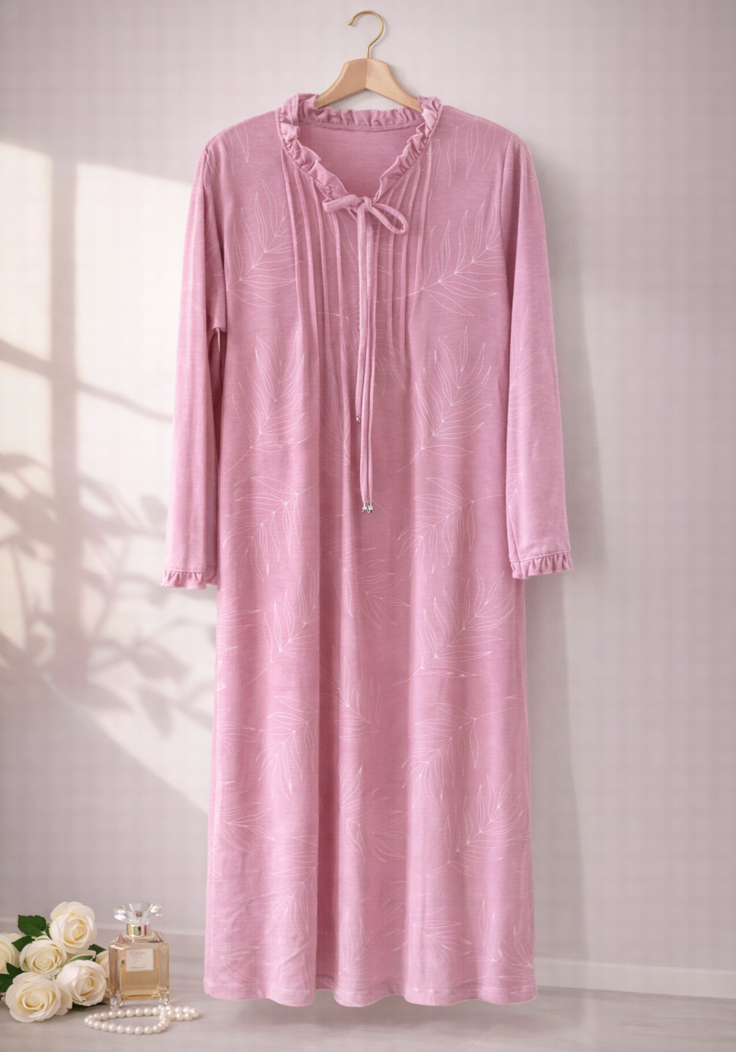 Long Sleeve Long Night Gown
