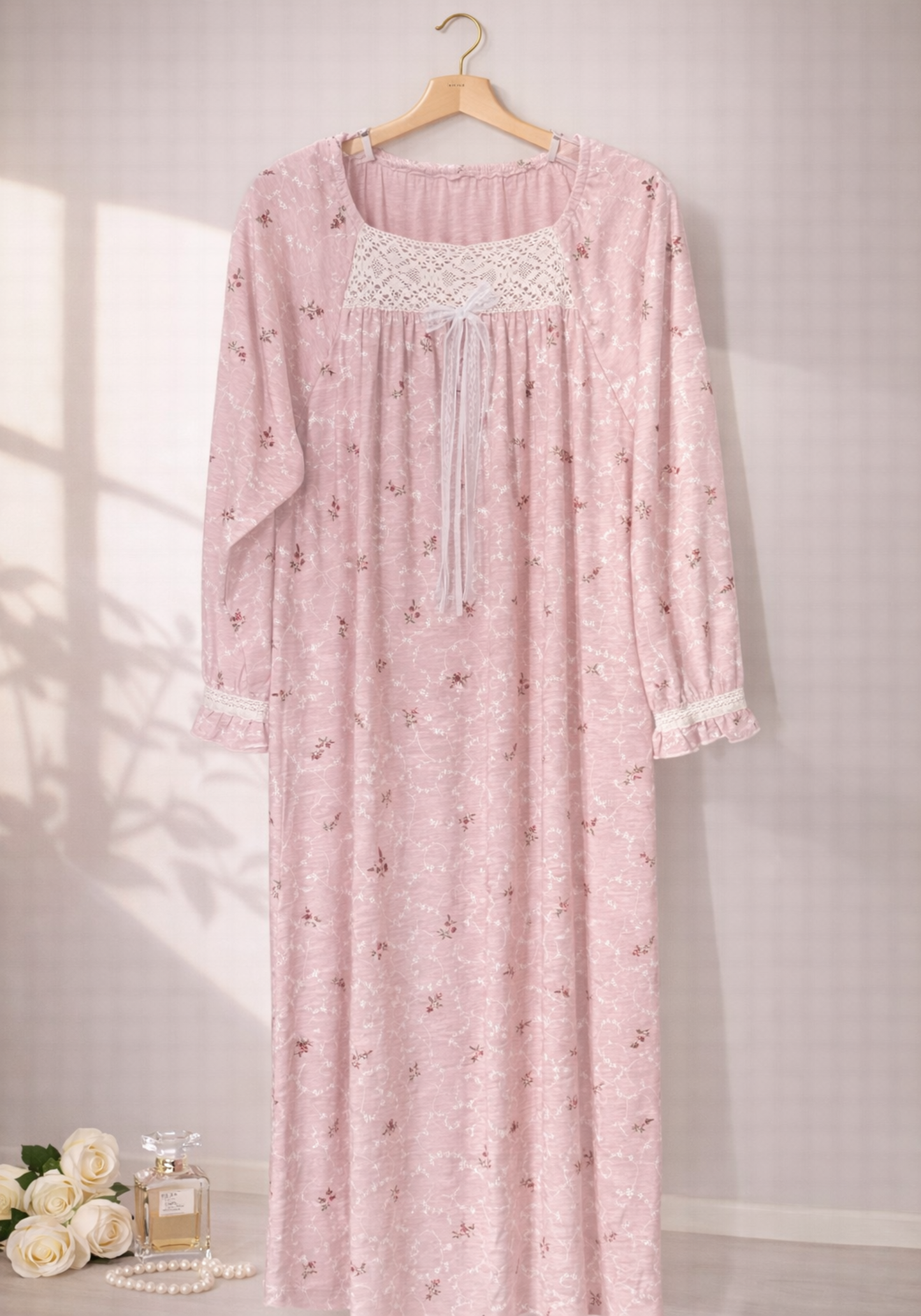 Long Sleeve Long Night Gown