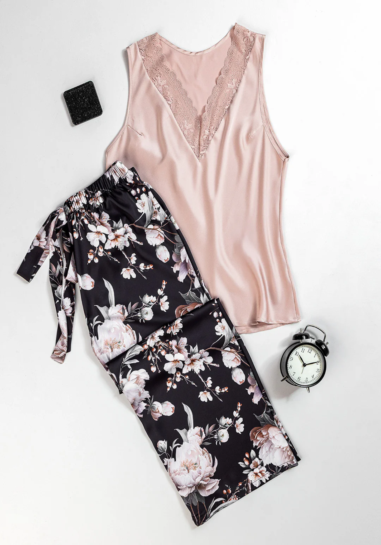 Sleeveless Satin Pajama