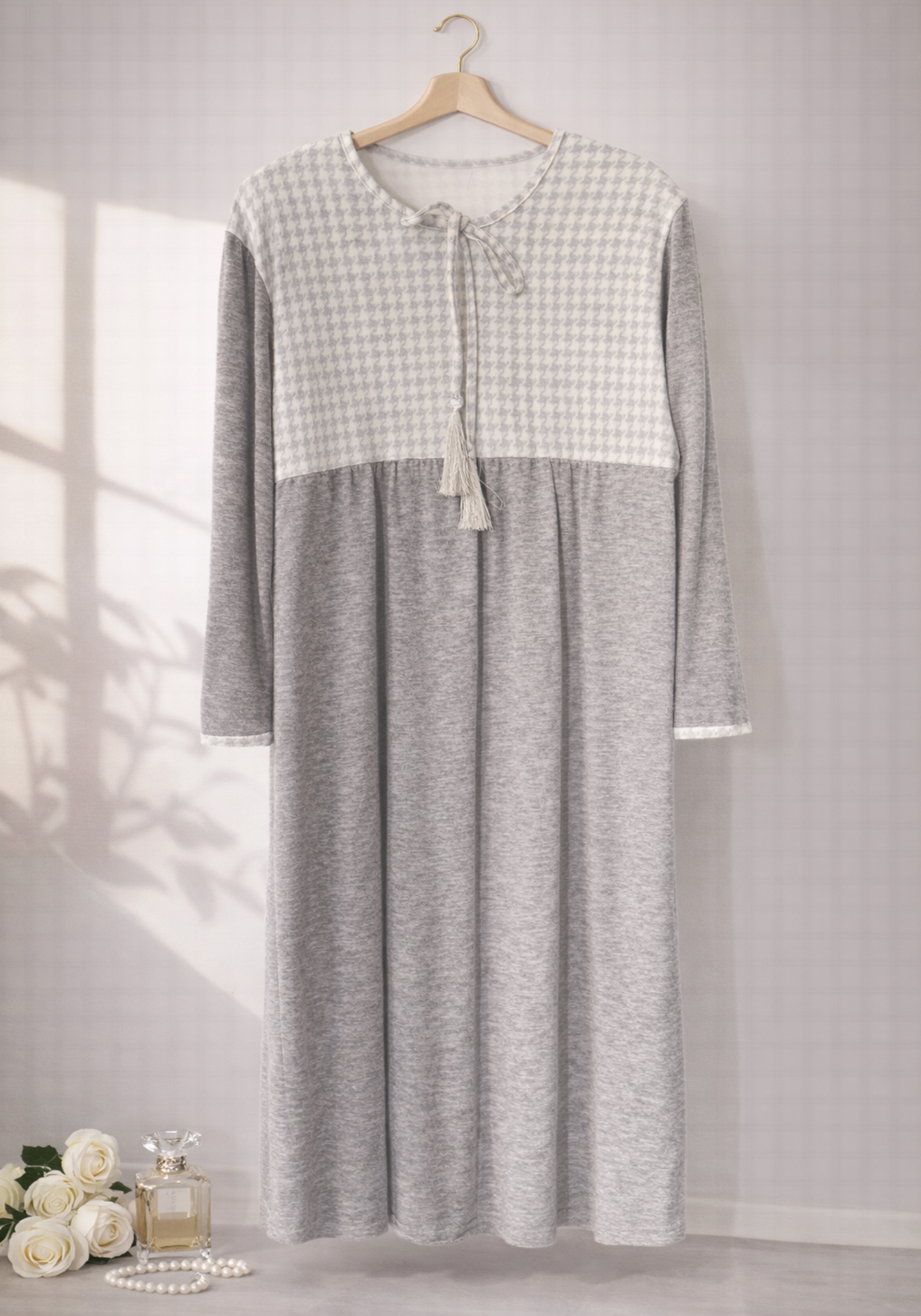 Long Sleeve Long Night Gown