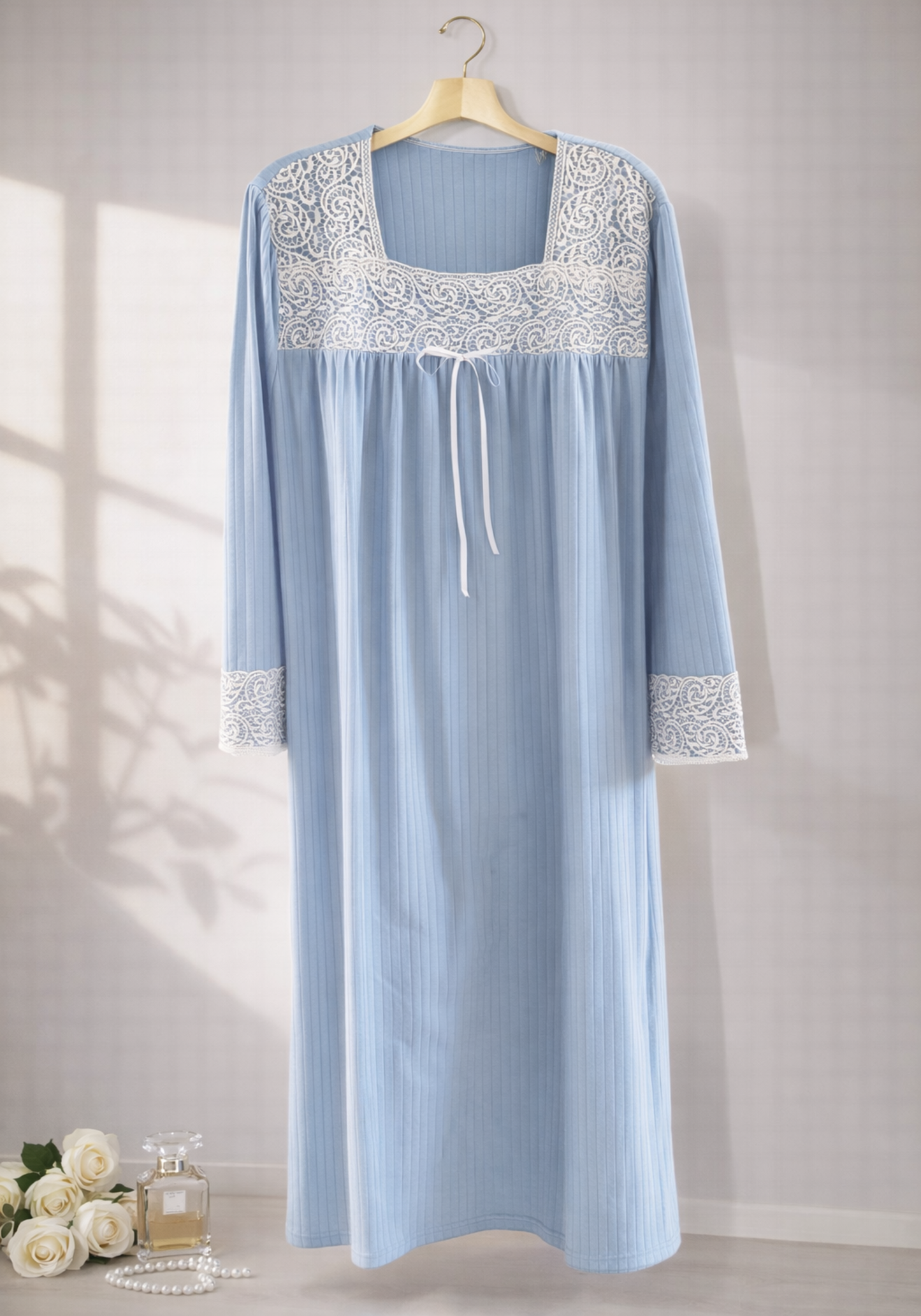 Long Sleeve Long Night Gown