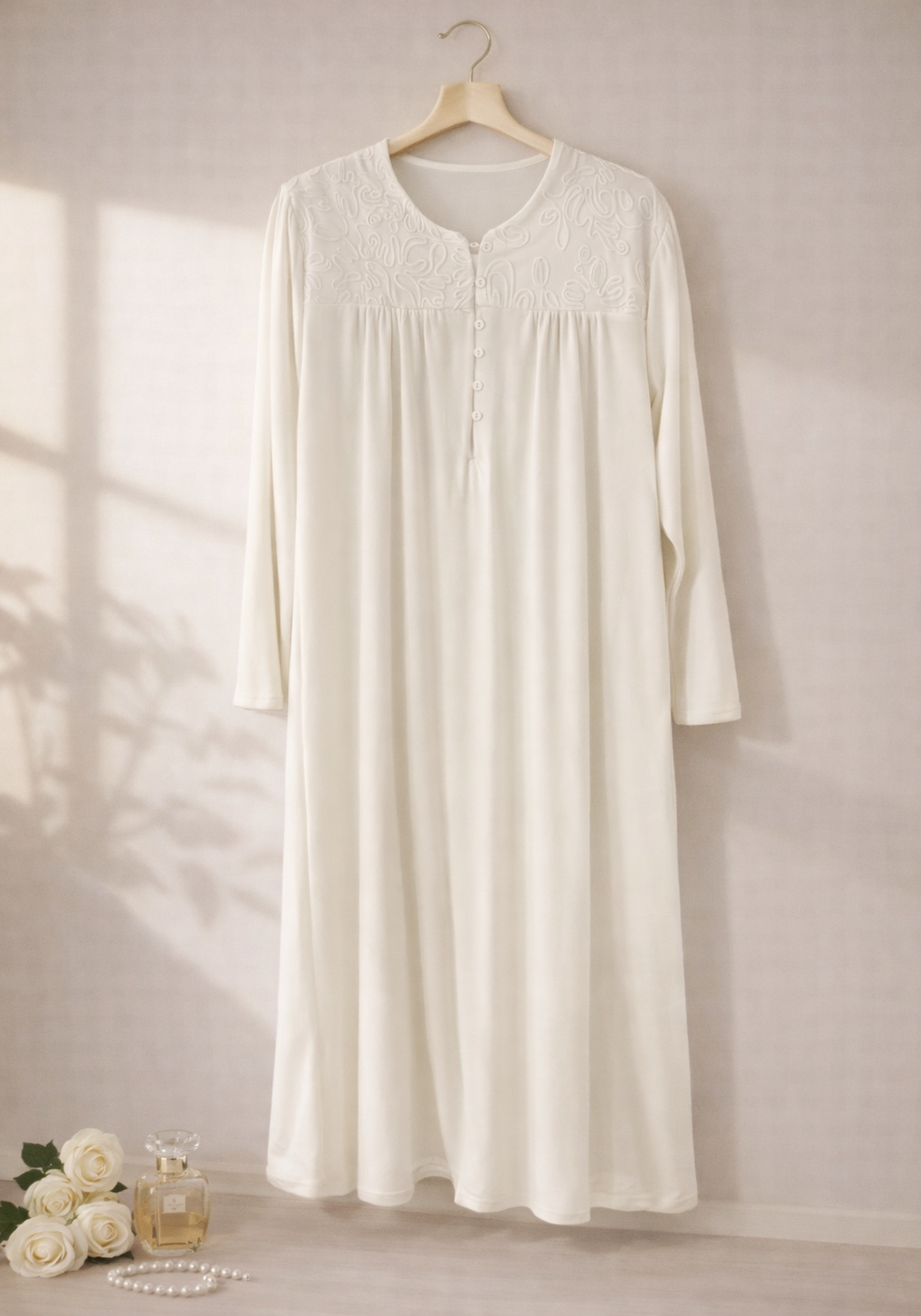 Long Sleeve Long Night Gown