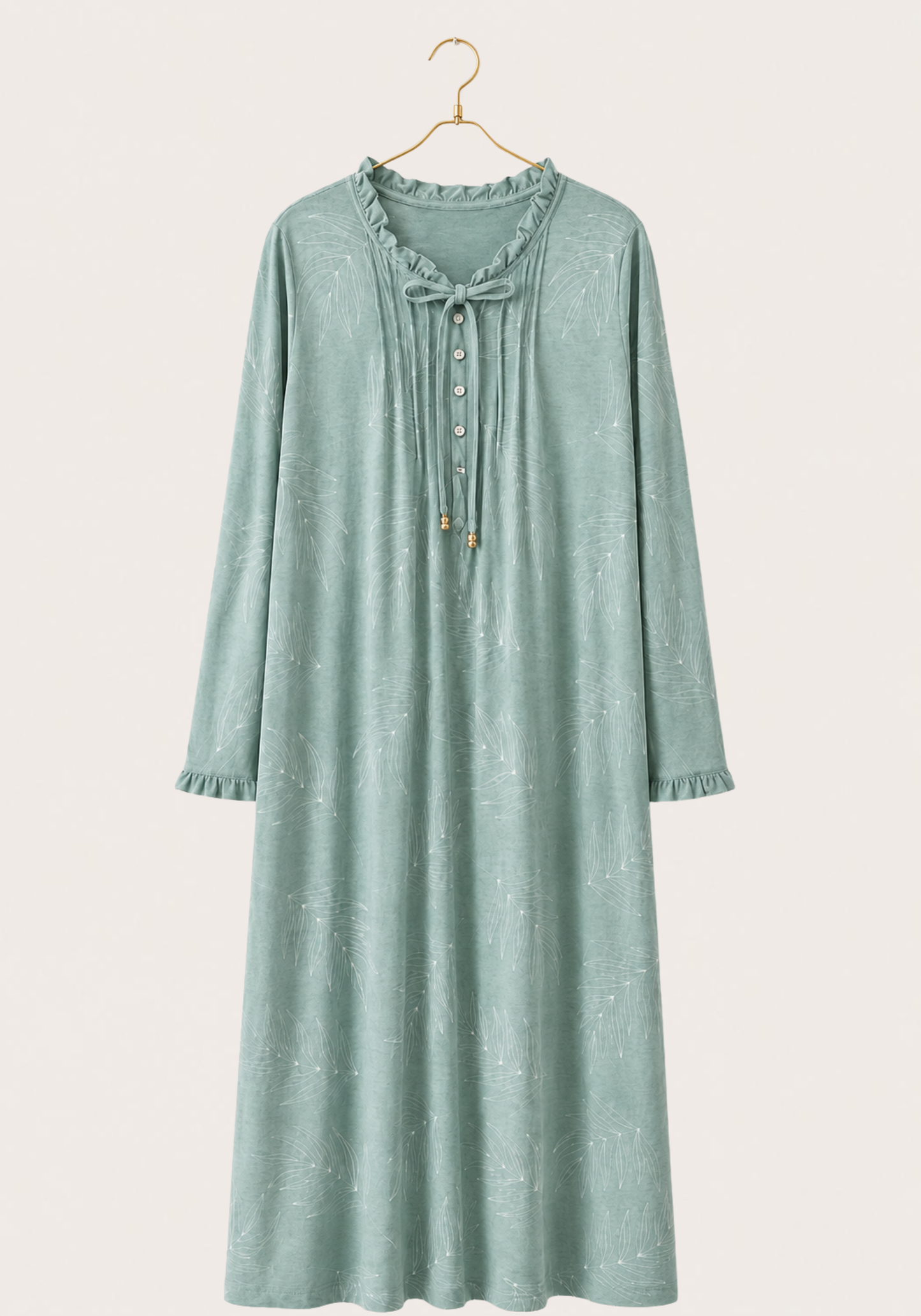 Long Sleeve Long Night Gown