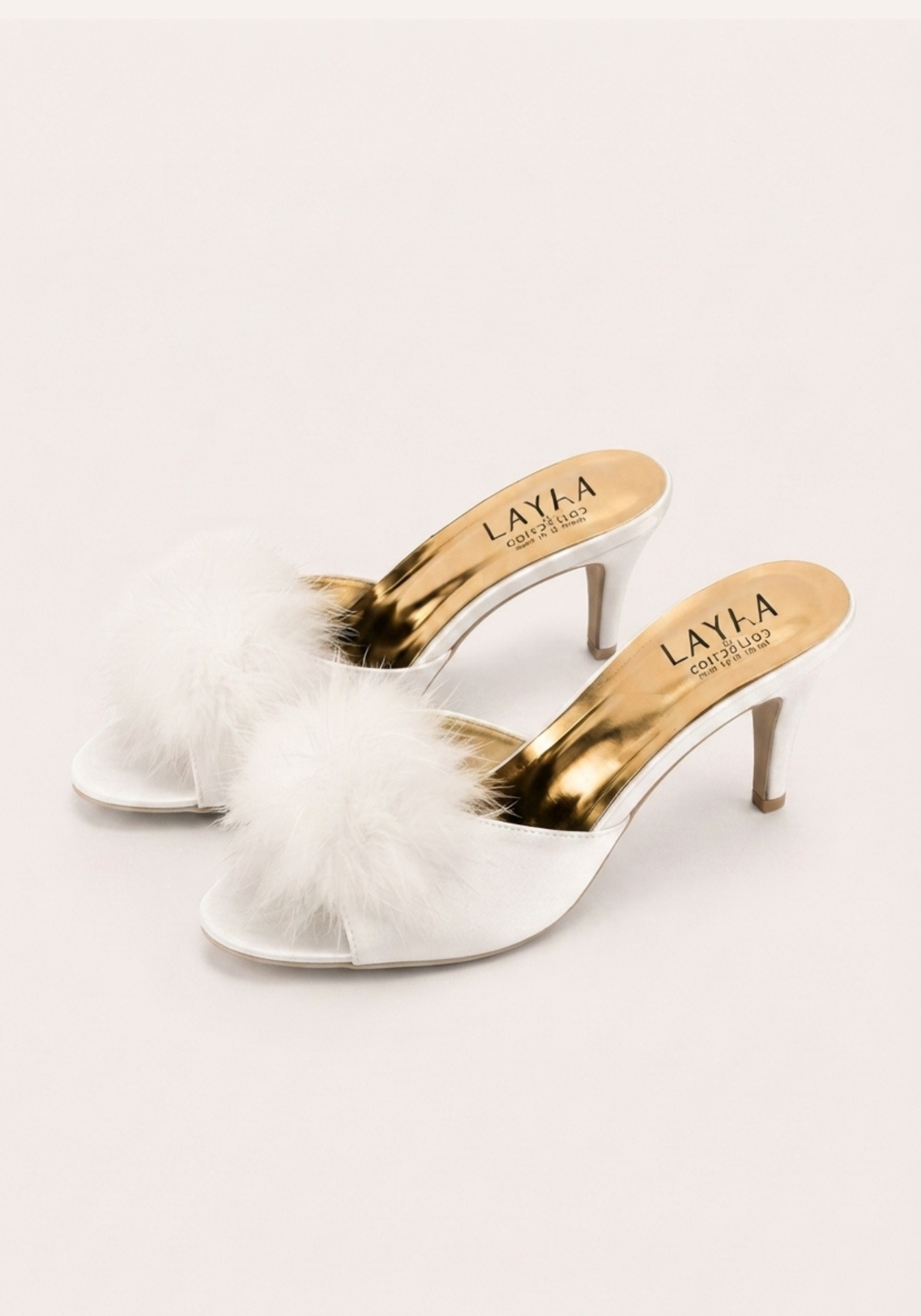 10Cm Heel With Furr Slippers