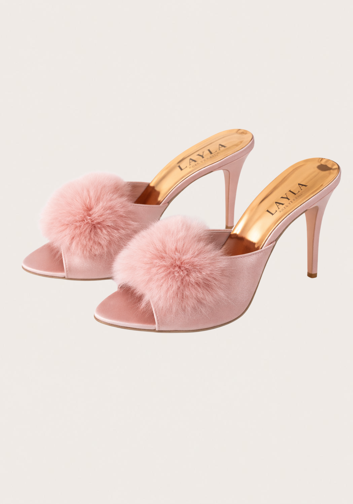 12Cm Heel With Furr Slippers