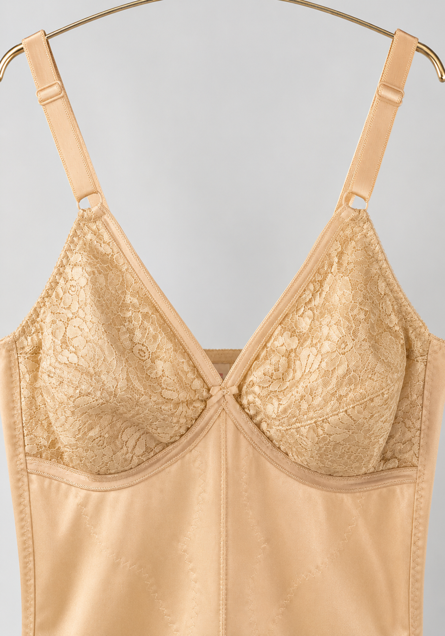 Corset: Wide Shoulder Strap Lace Cup Full Body Suite Shorts Corset With Lace Details