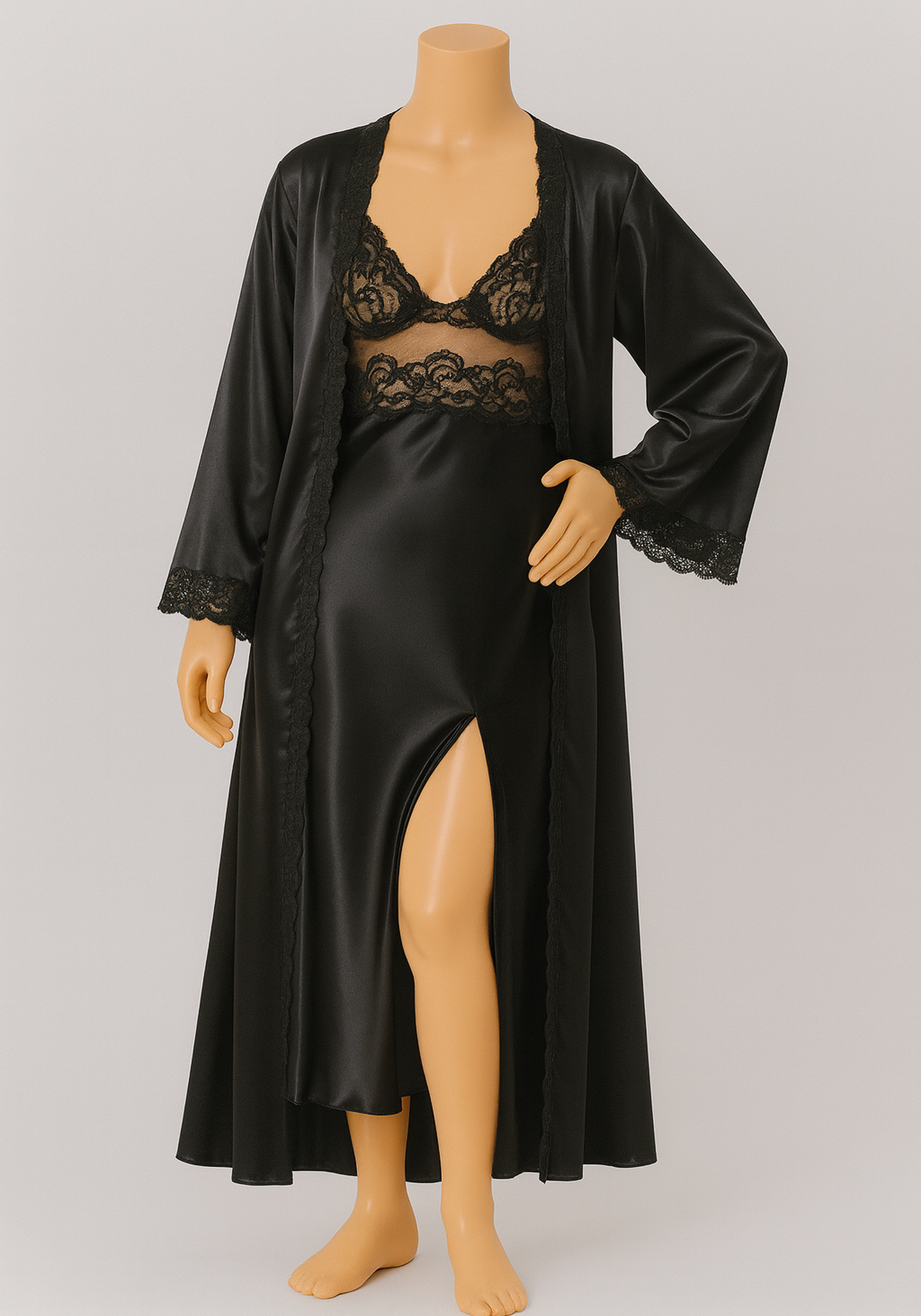 LNGR Bridal 2 Piece Robe Set