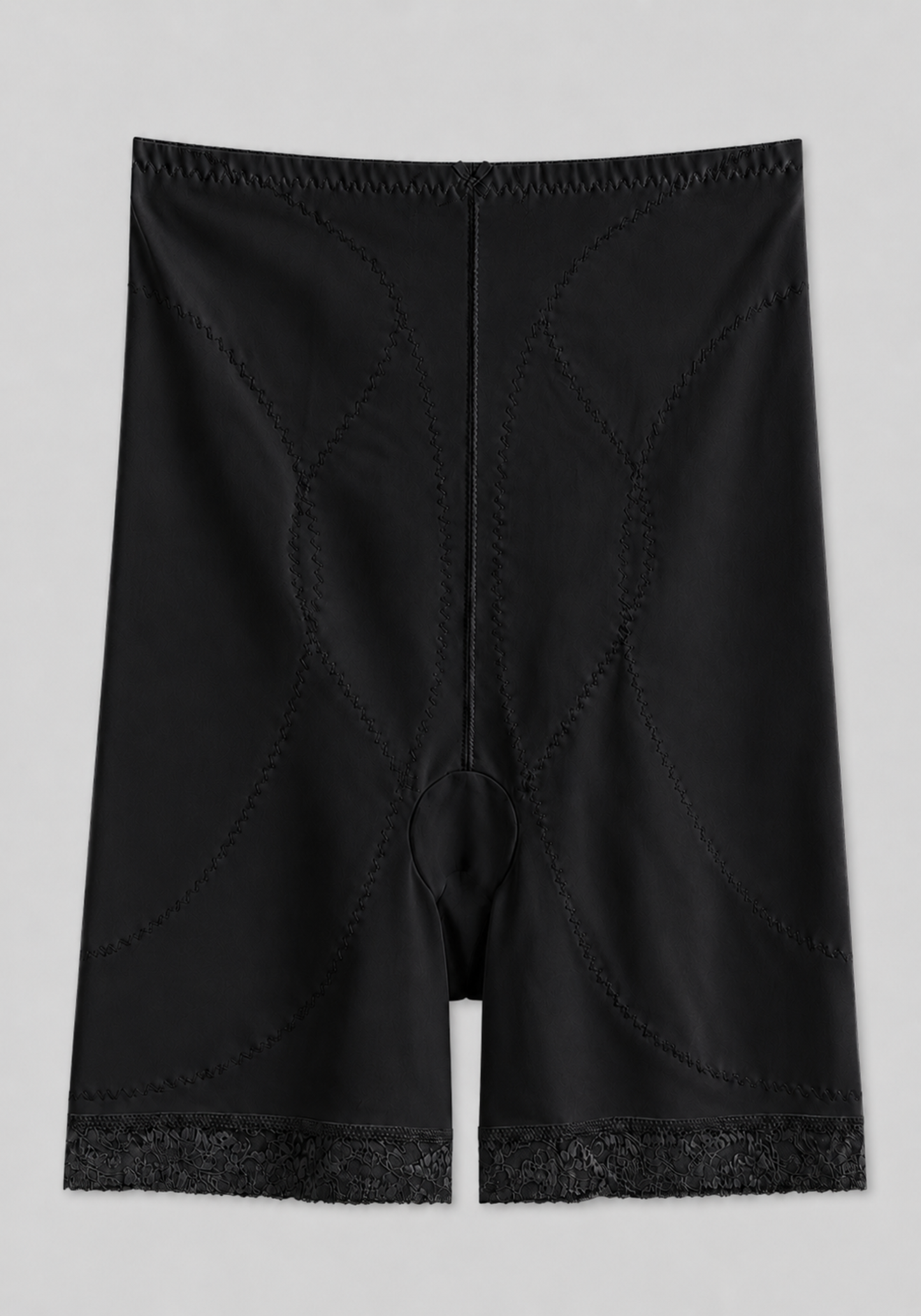 Corset: High Waist Shorts Corset With Lace Detail In The Bottom
