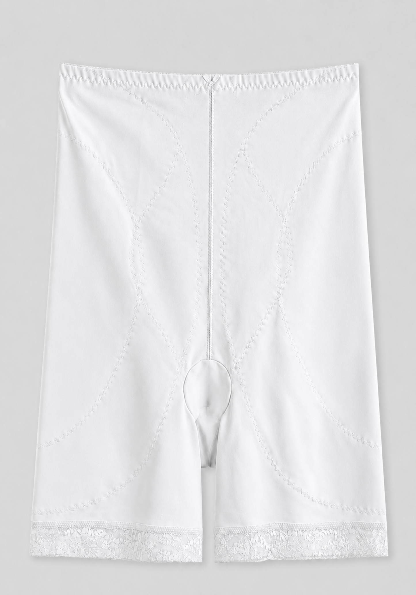 Corset: High Waist Shorts Corset With Lace Detail In The Bottom