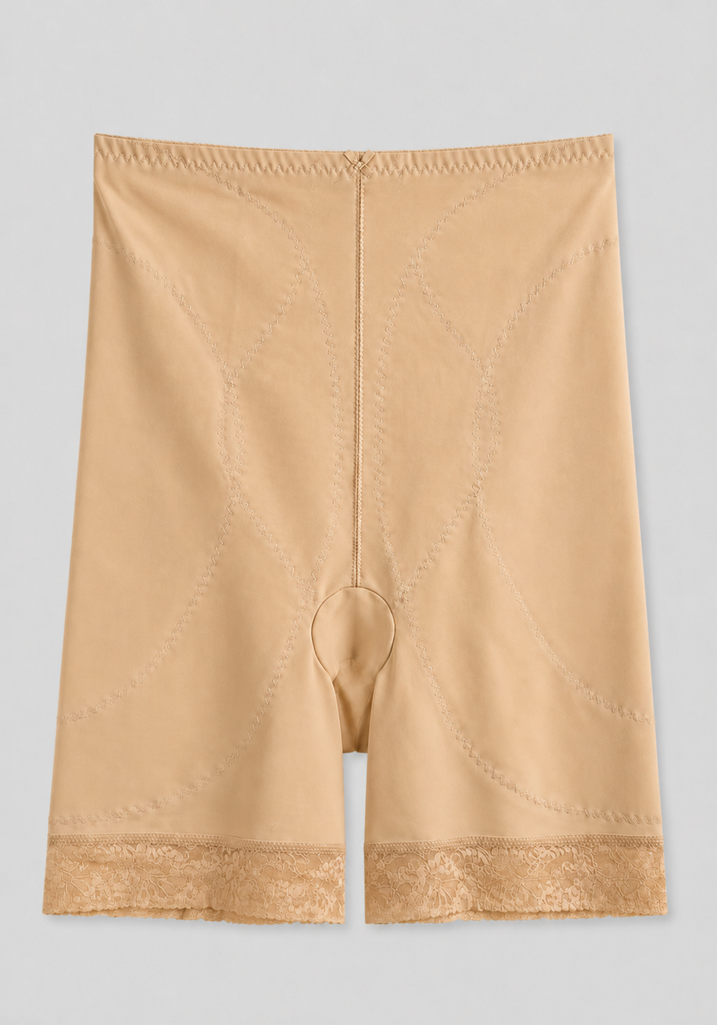 Corset: High Waist Shorts Corset With Lace Detail In The Bottom