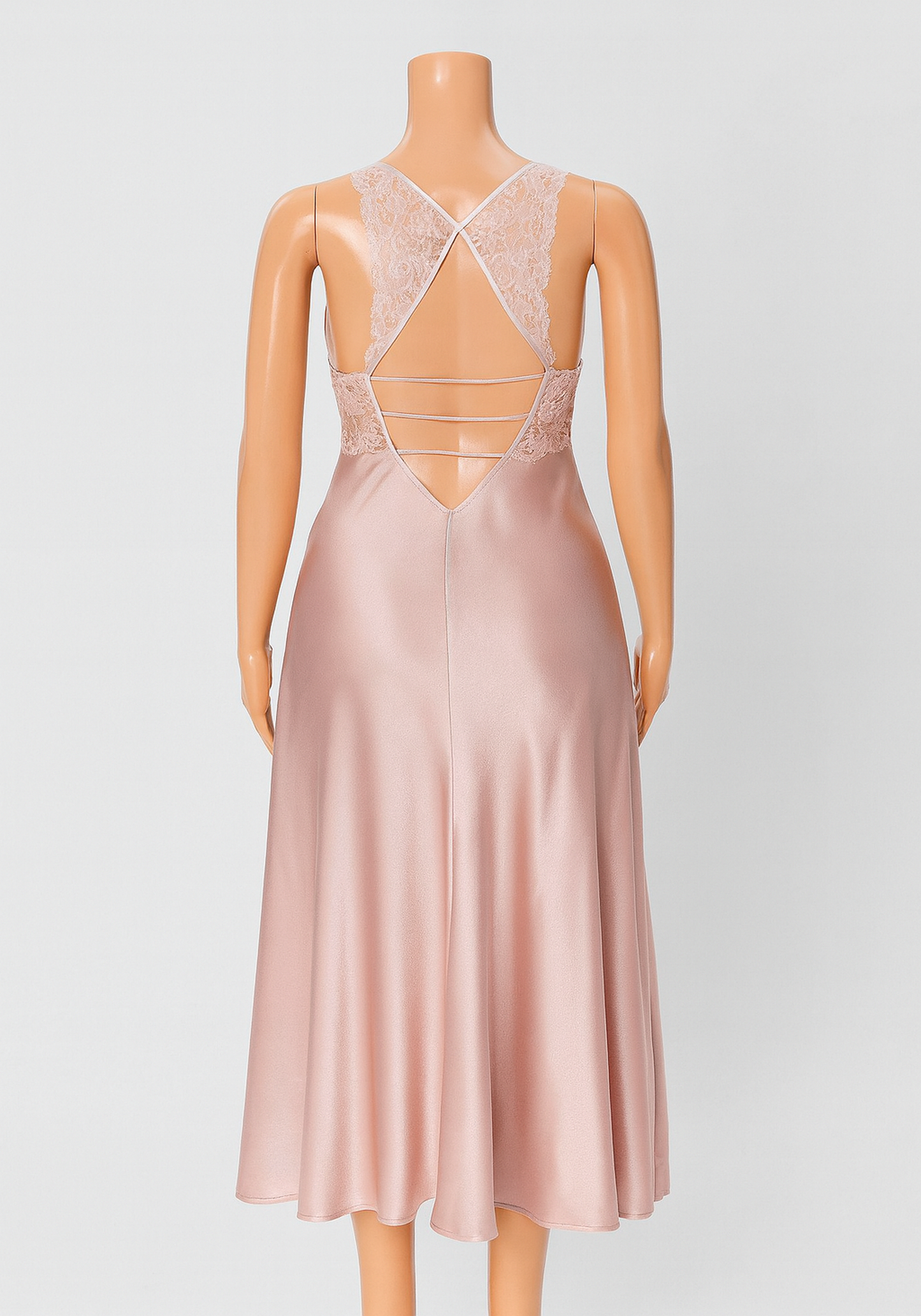 LNGR Satin Long Robe Set