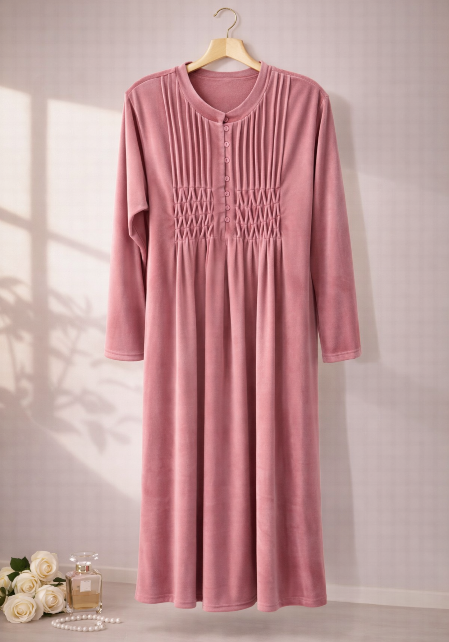 Long Sleeve Long Night Gown
