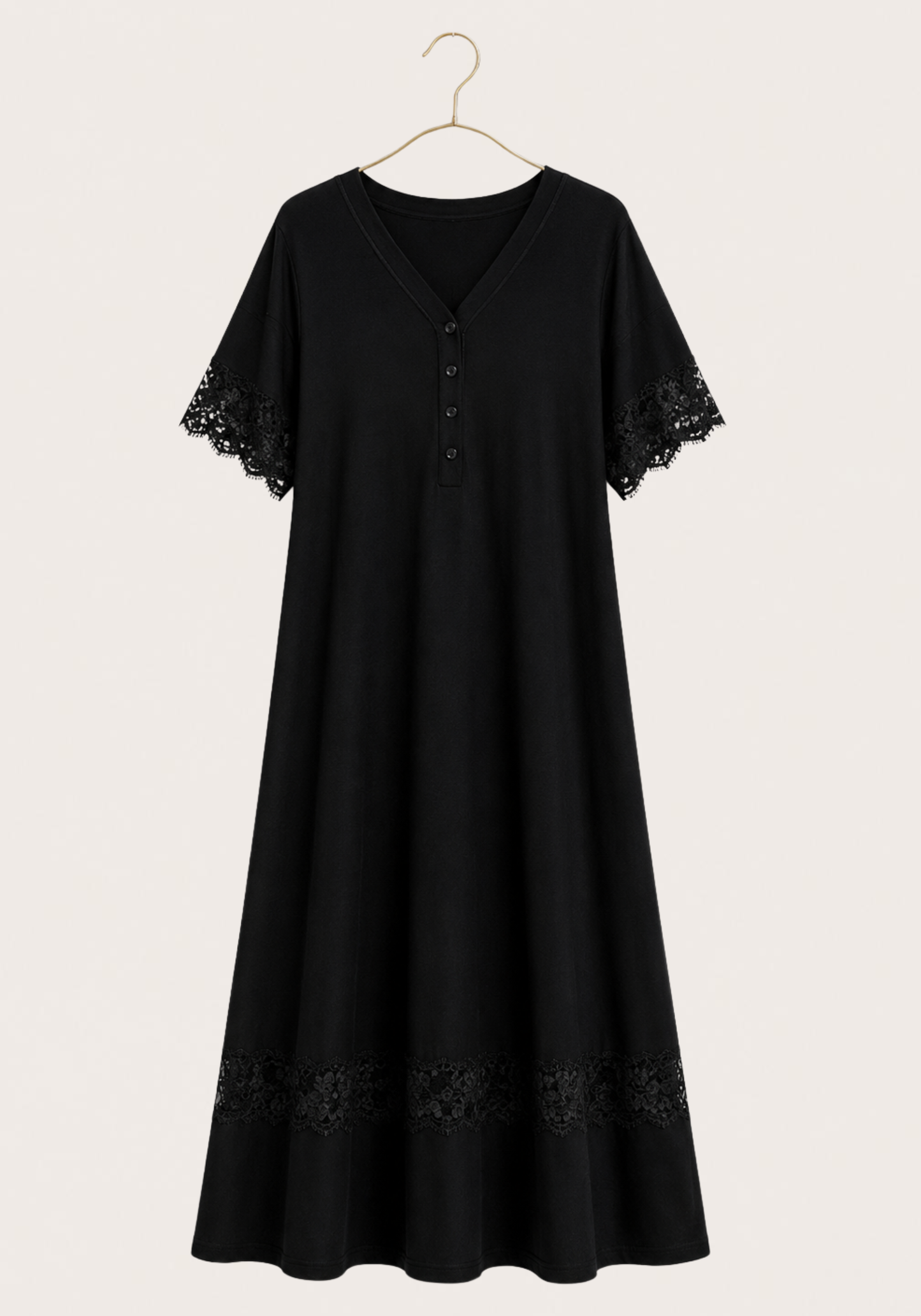 Maternal Short Sleeve Long Nighty