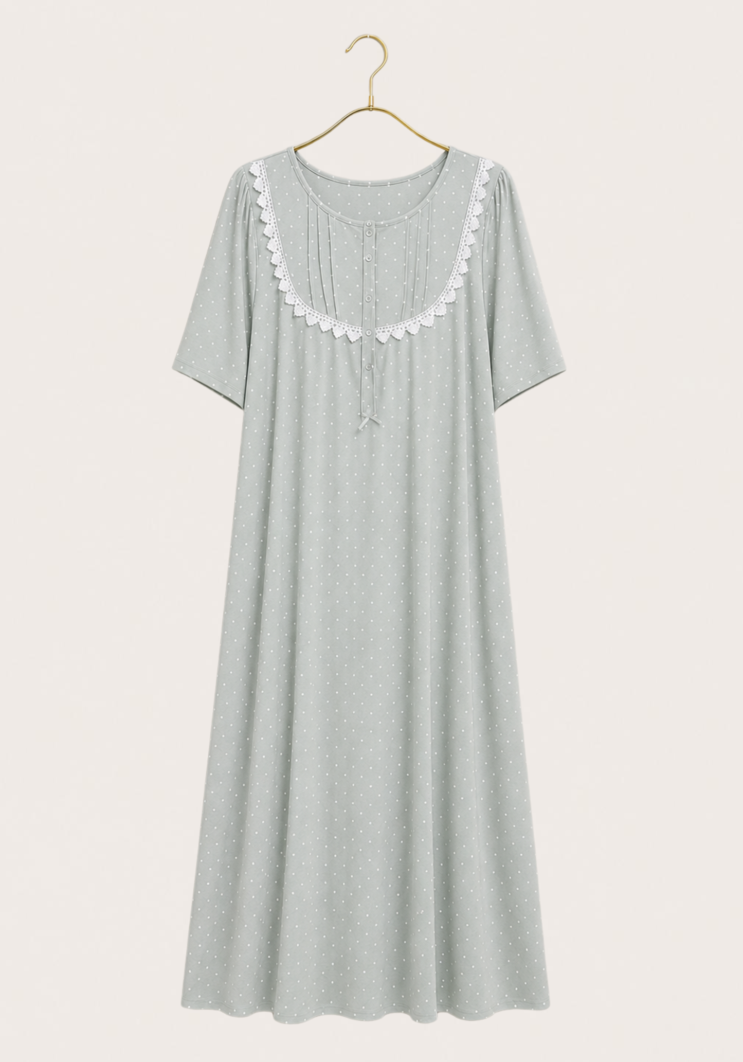 Maternal Short Sleeve Long Nighty