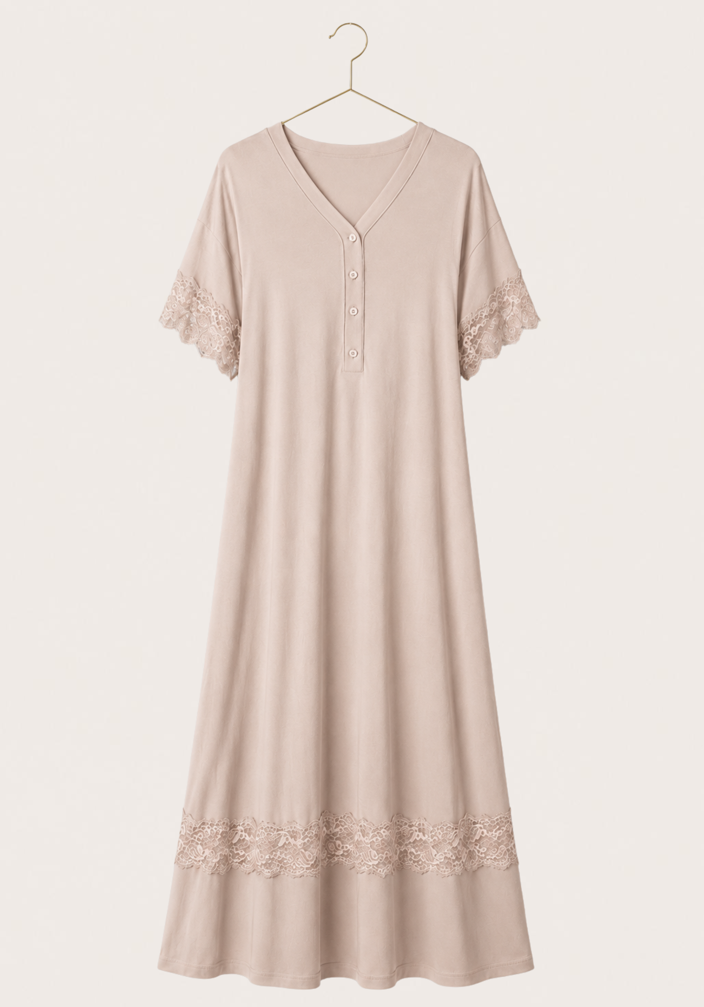 Maternal Short Sleeve Long Nighty