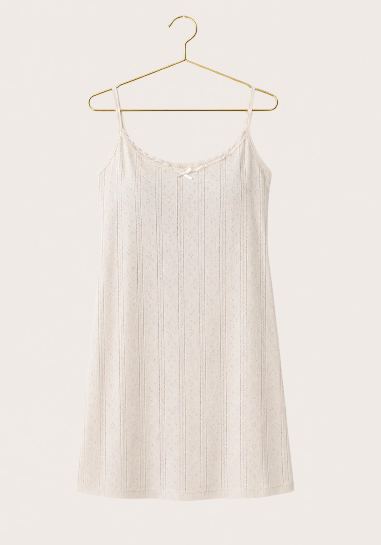 Shoulder Strap Cotton Short Nighty