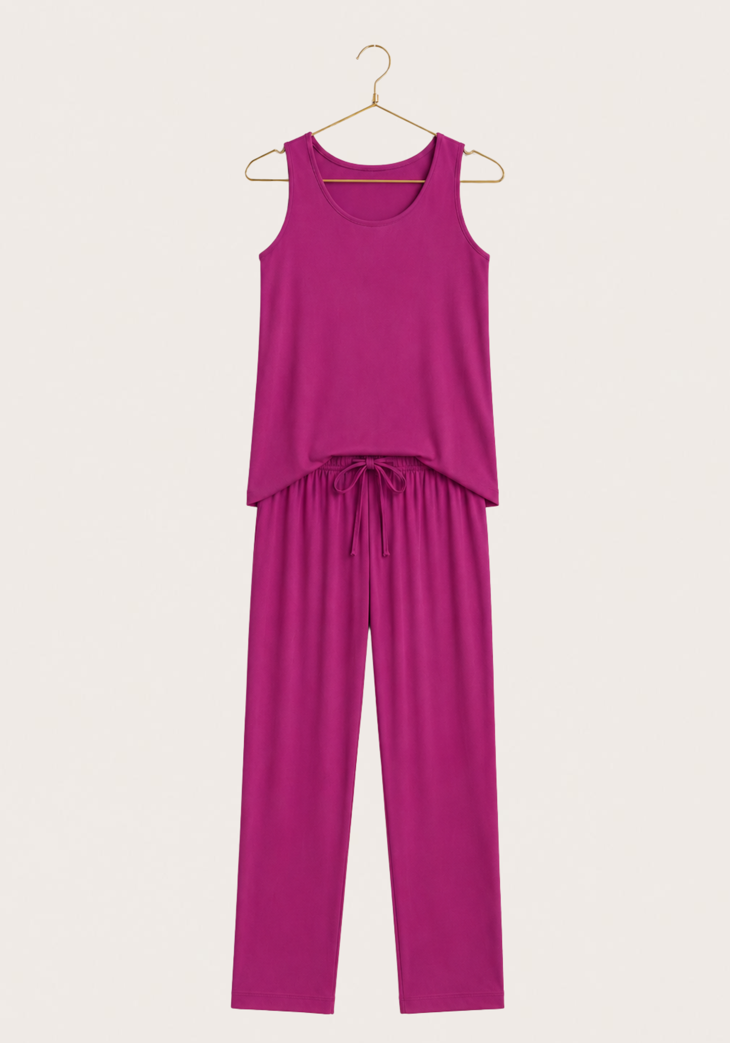 Modal Pajama: Sleeveless Top And Bermuda Pants
