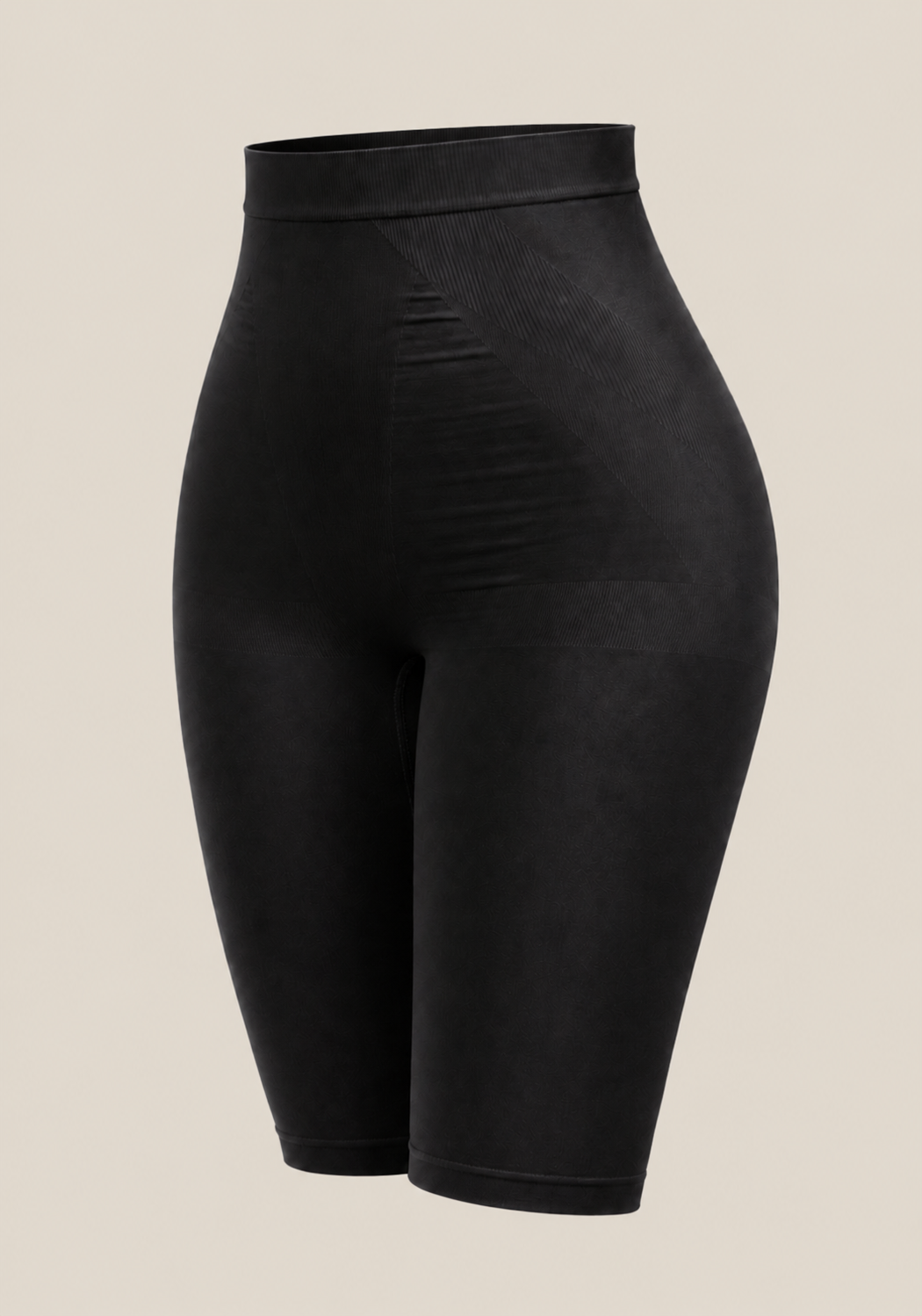 Hi-Waist Long Short Silicone Aided Shaper With Sculpting Contours