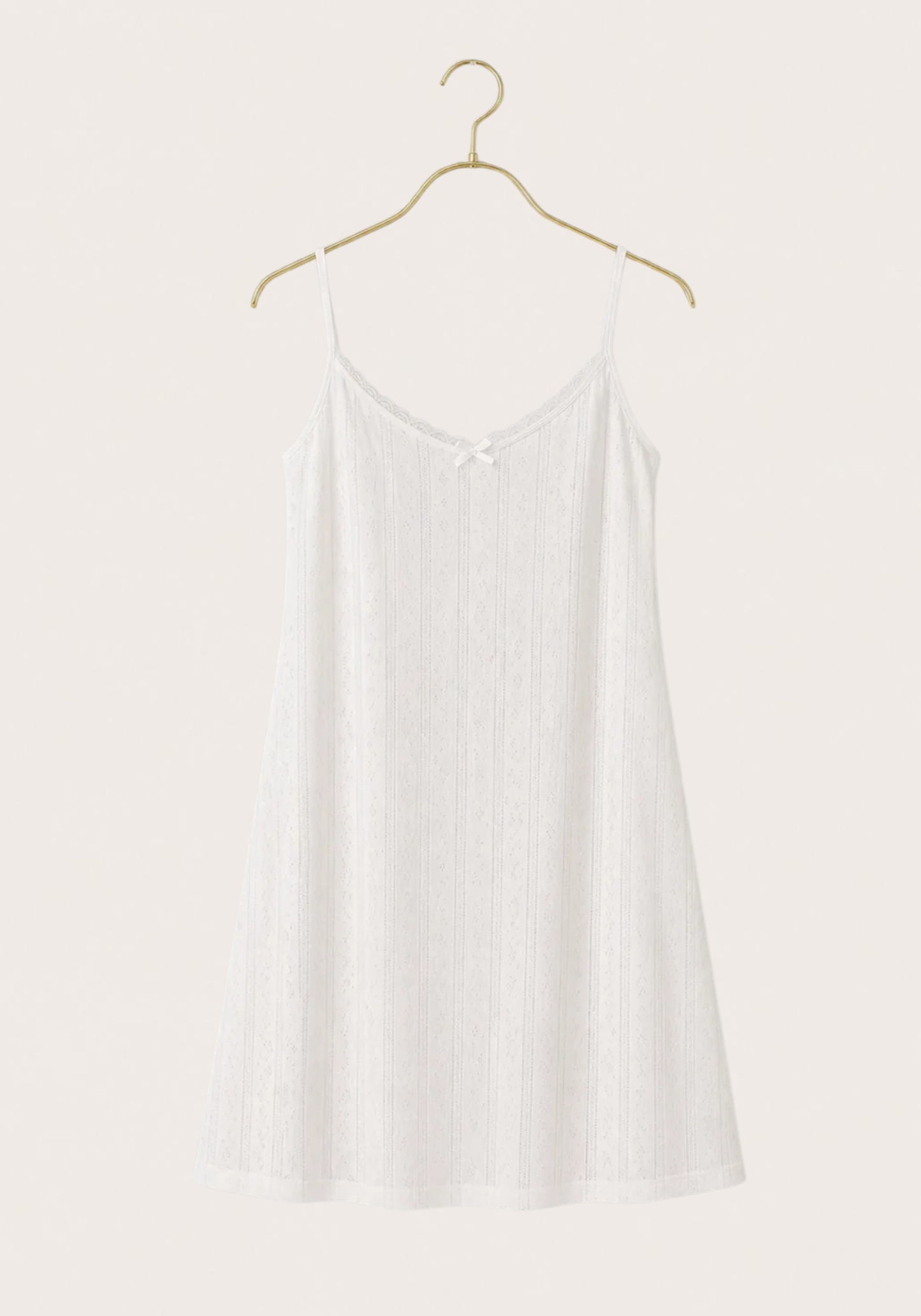Shoulder Strap Cotton Short Nighty