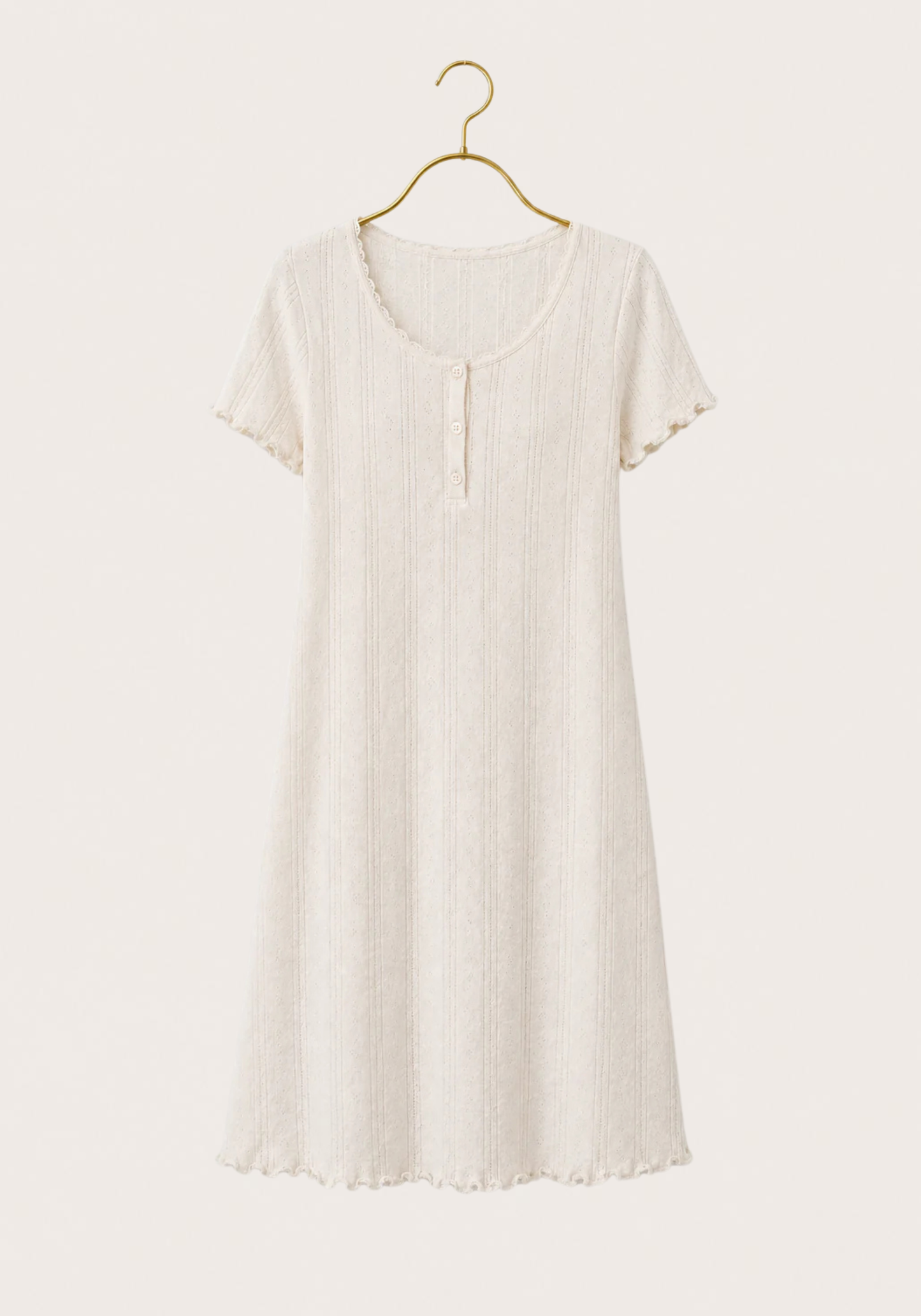 Short Sleeve Cotton Short Nighty