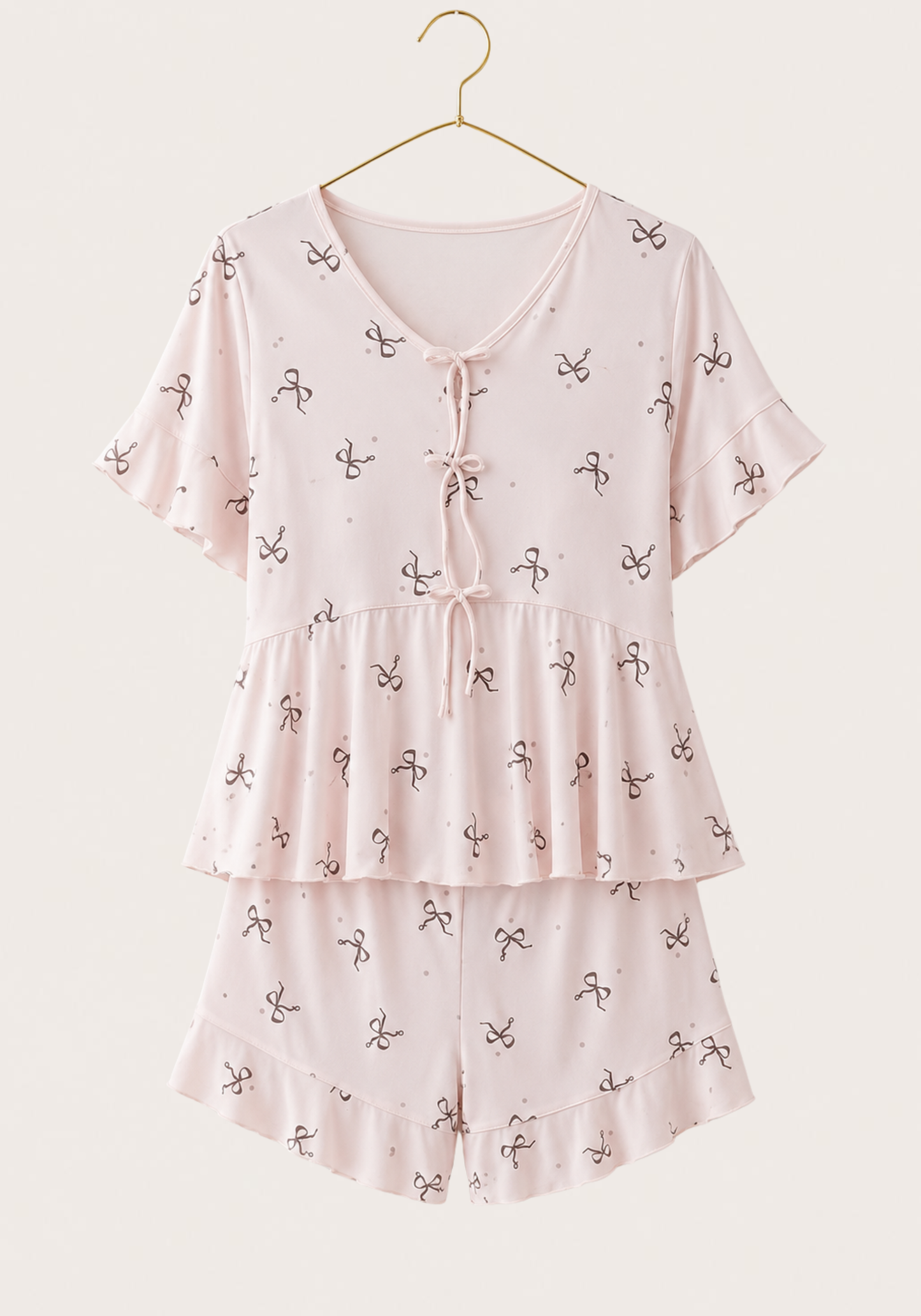 Short Sleeve Top And Short Set