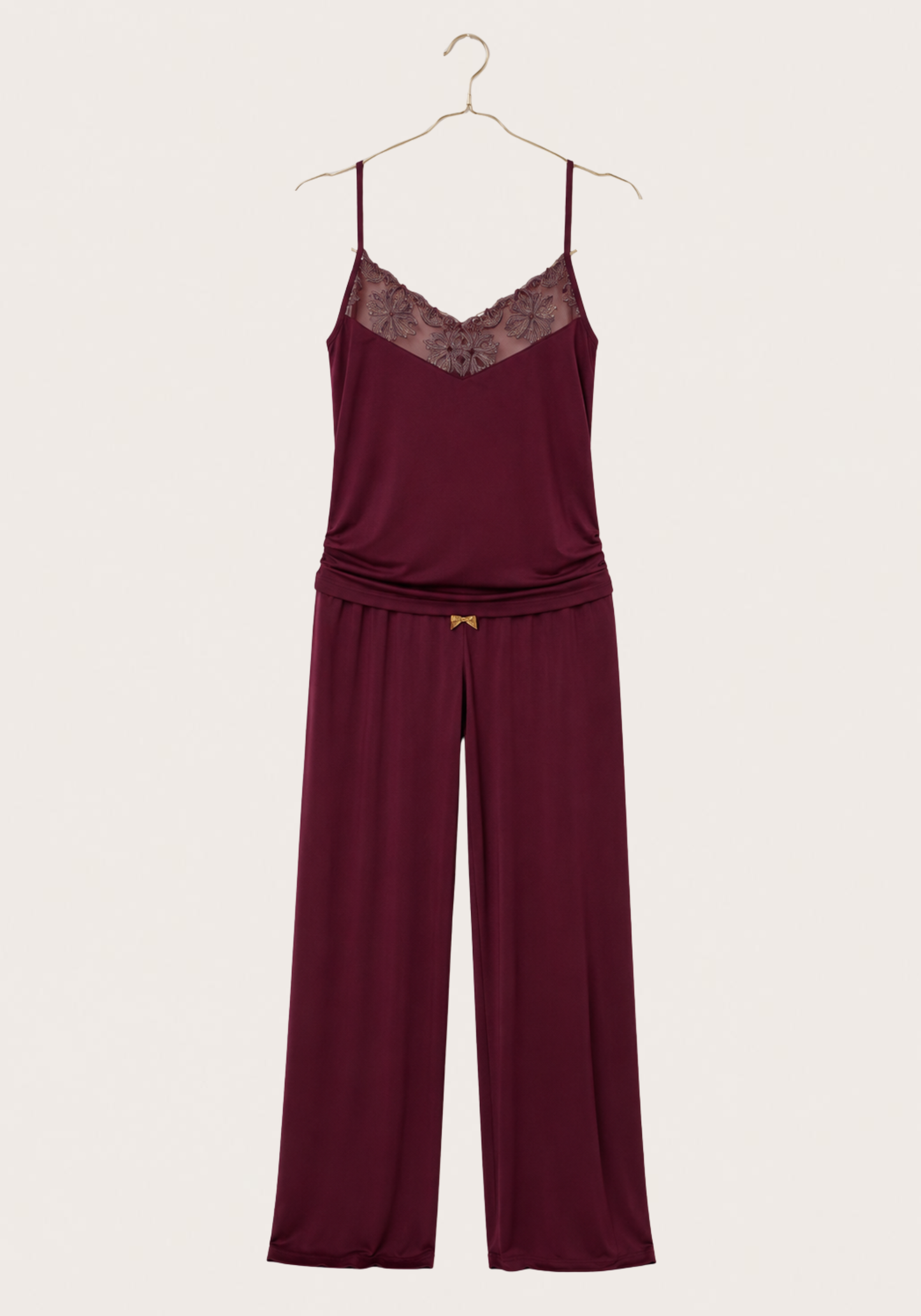 3 Piece Lace Velour Set