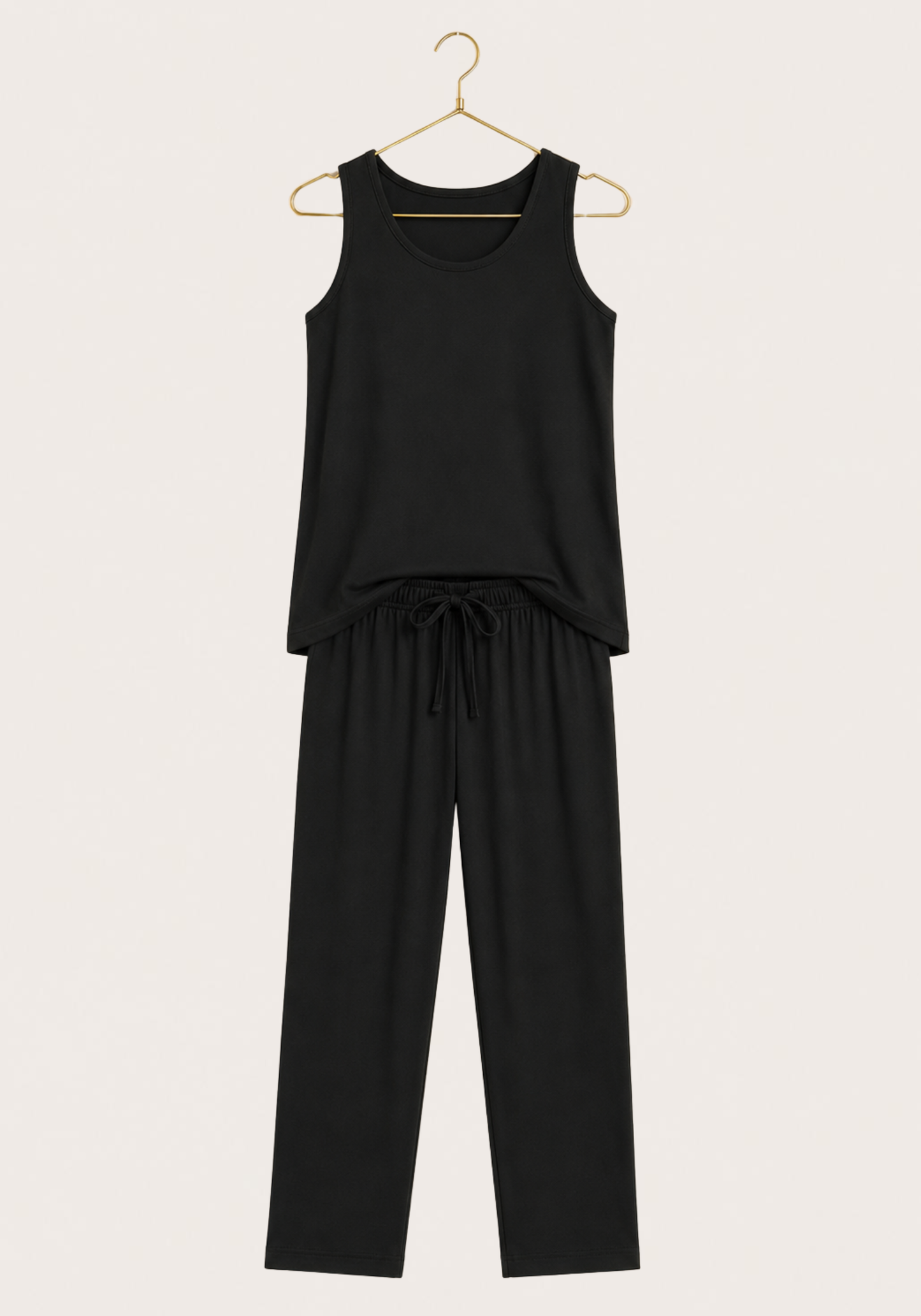 Modal Pajama: Sleeveless Top And Bermuda Pants
