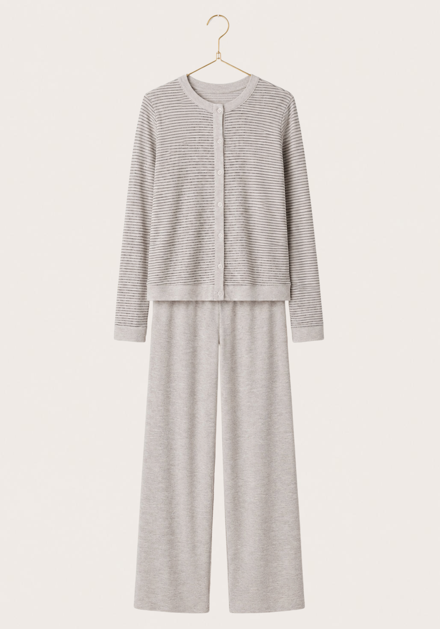 Long Sleeve Button Top Soft Touch Pajama