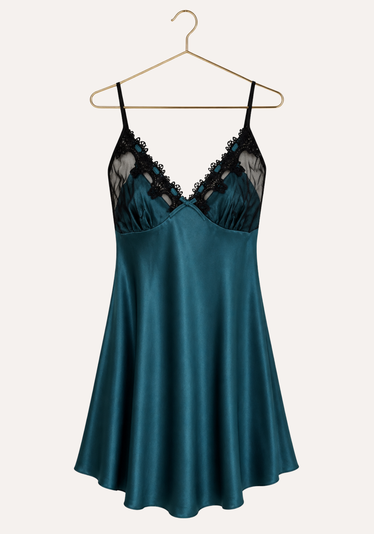 Schiffon Satin Robe Set: Satin Nighty And Schiffon Robe