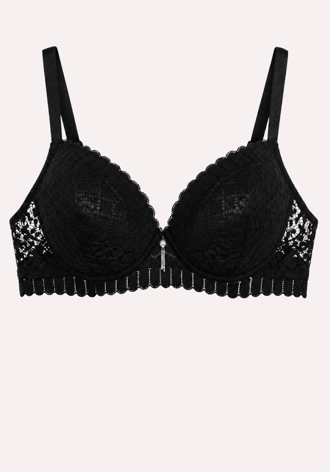 Filled Geometric Lace Bra