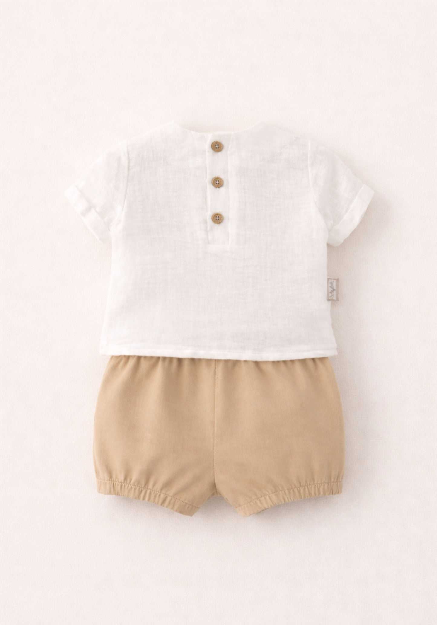 Baby Shorts Set: Short Sleeve Shirt And Shorts