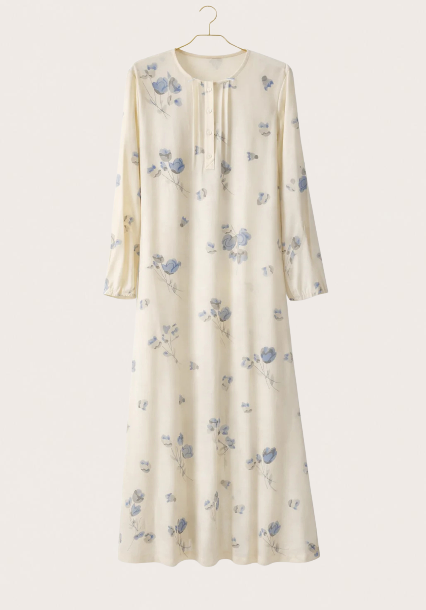 Interlock Long Sleeves Long Gown