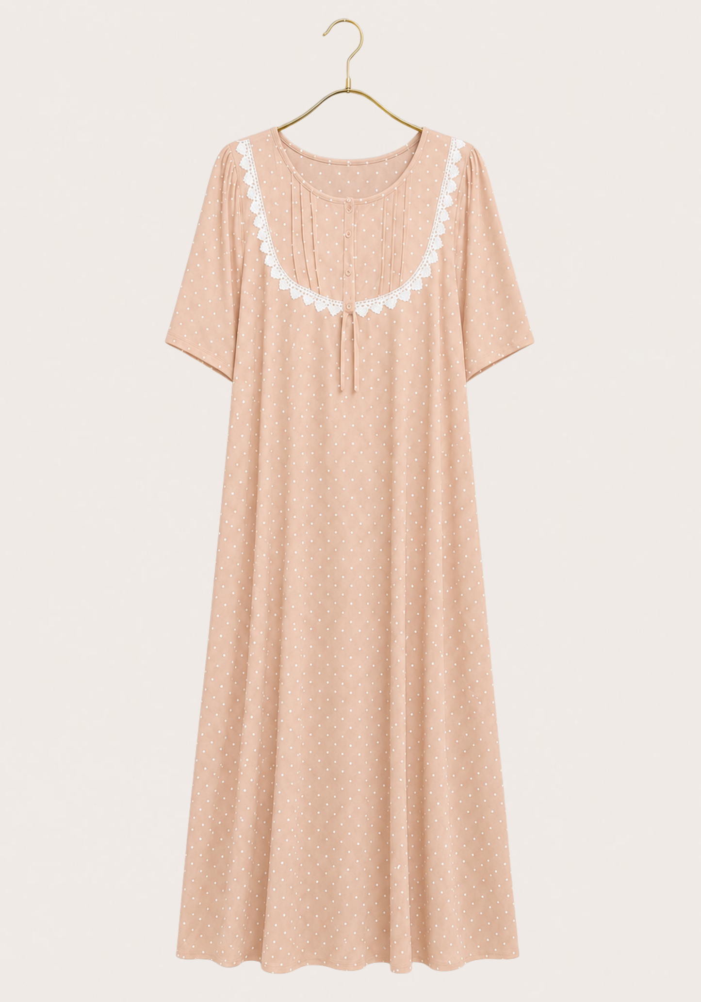 Maternal Short Sleeve Long Nighty