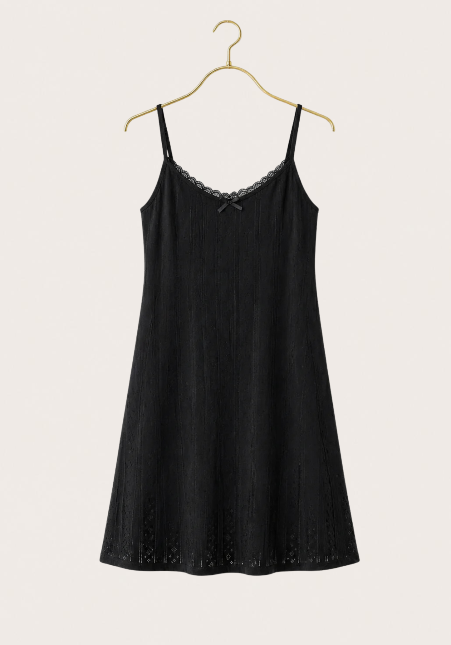 Shoulder Strap Cotton Short Nighty