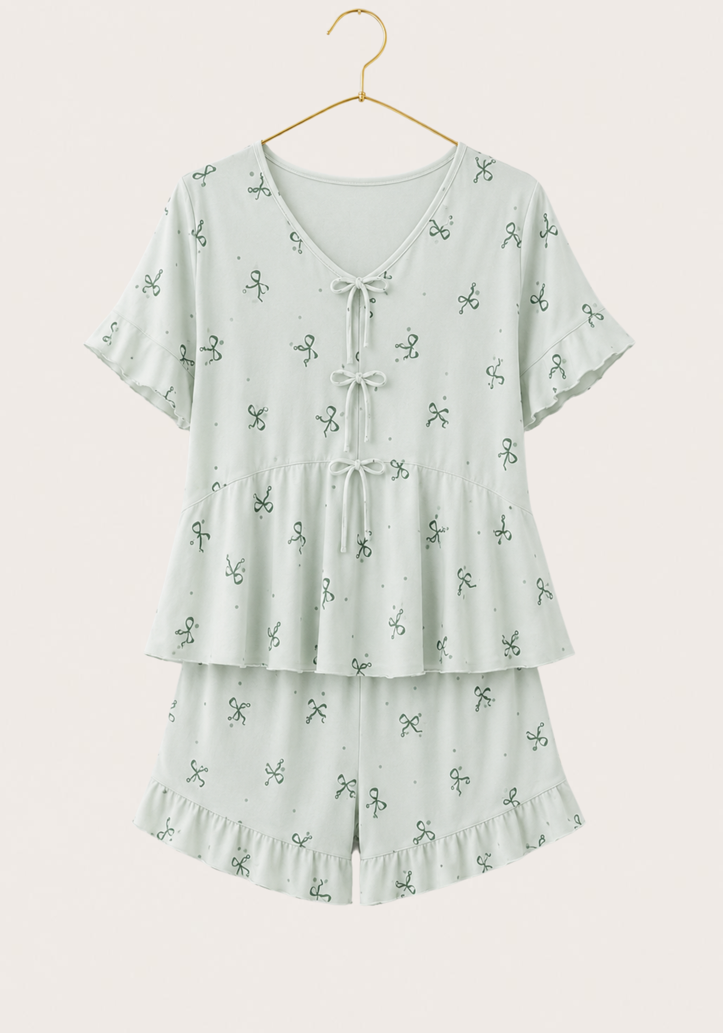 Short Sleeve Top And Short Set