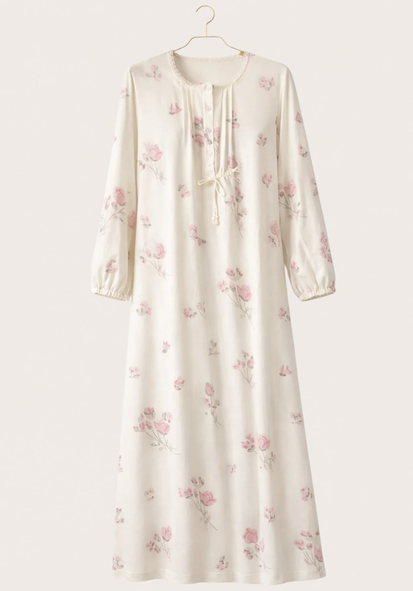 Interlock Long Sleeves Long Gown