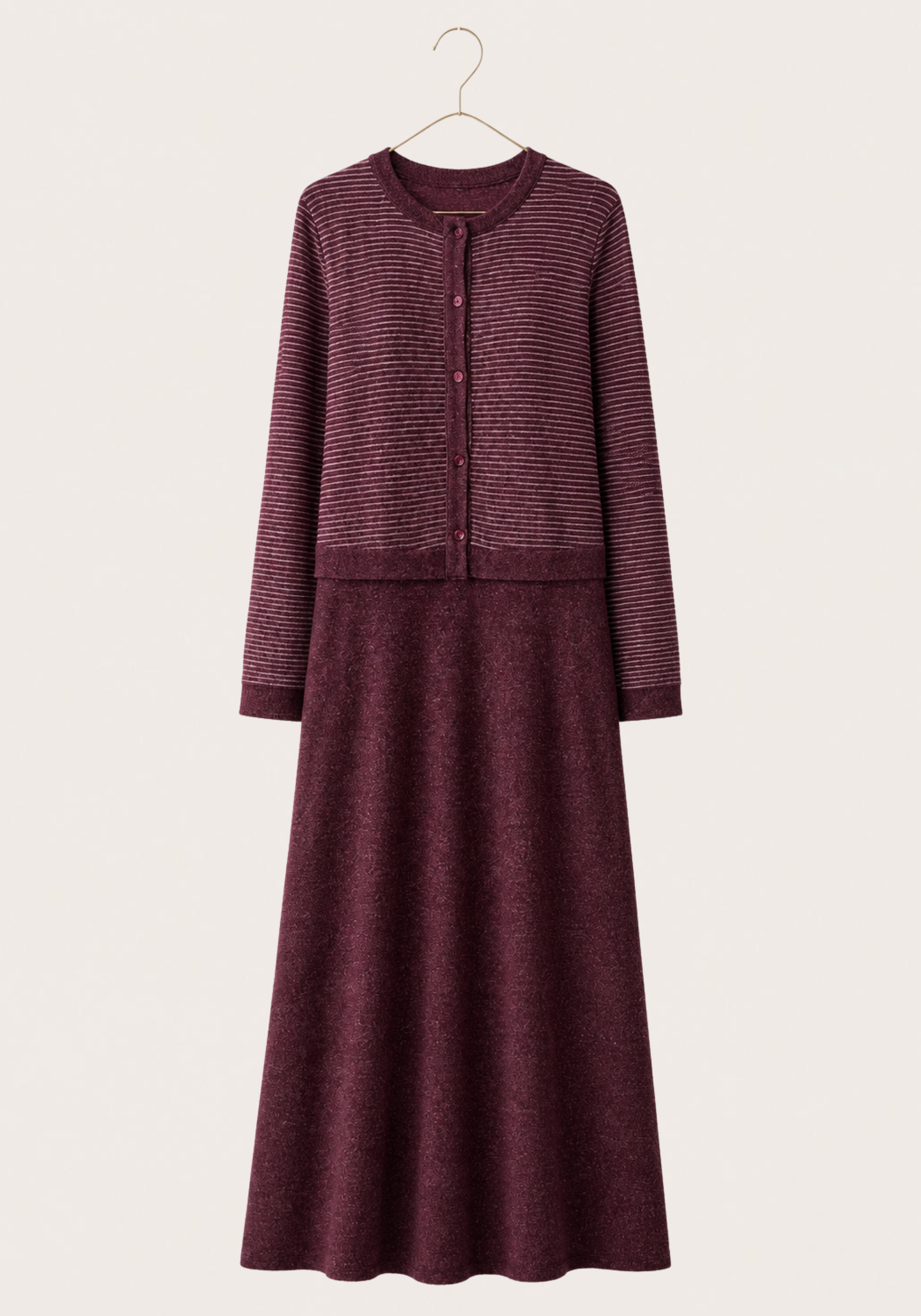Long Sleeve Soft Touch Long Gown