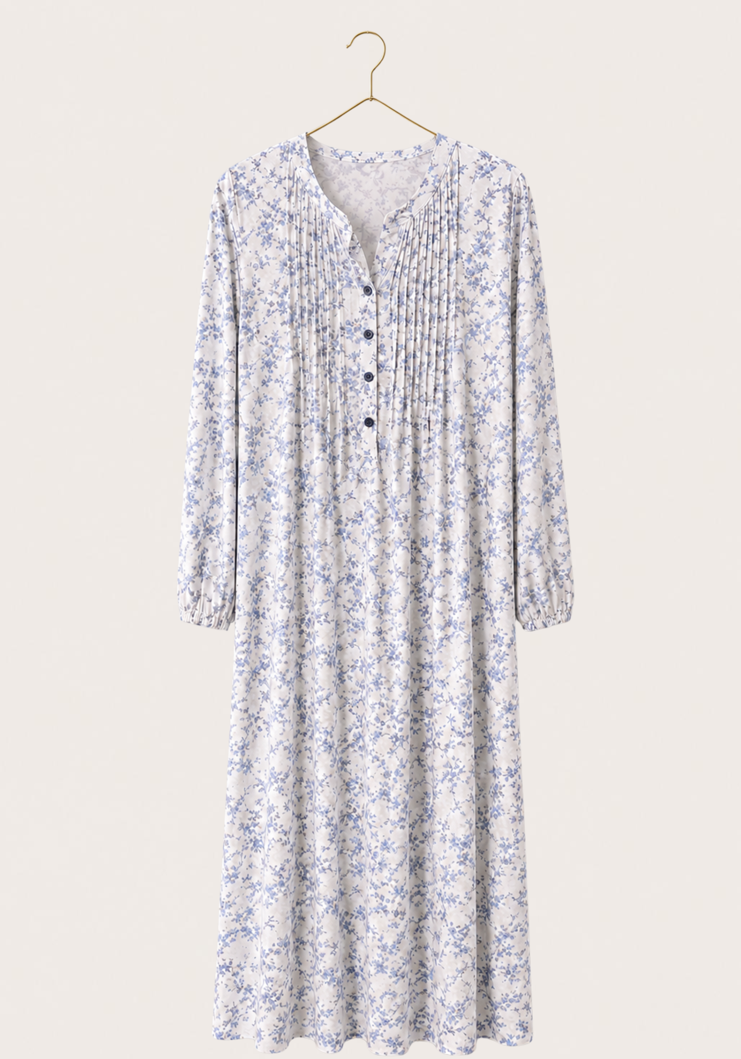 Long Sleeve Long Night Gown